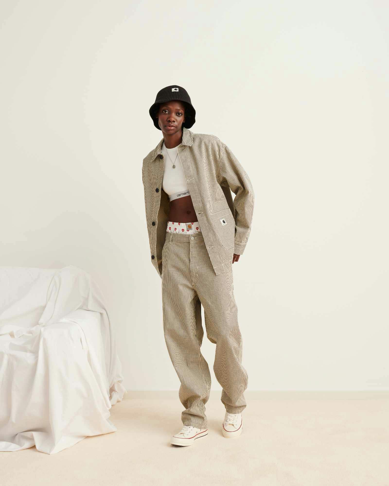 models wear carhartt wip's spring/summer 2024 collection