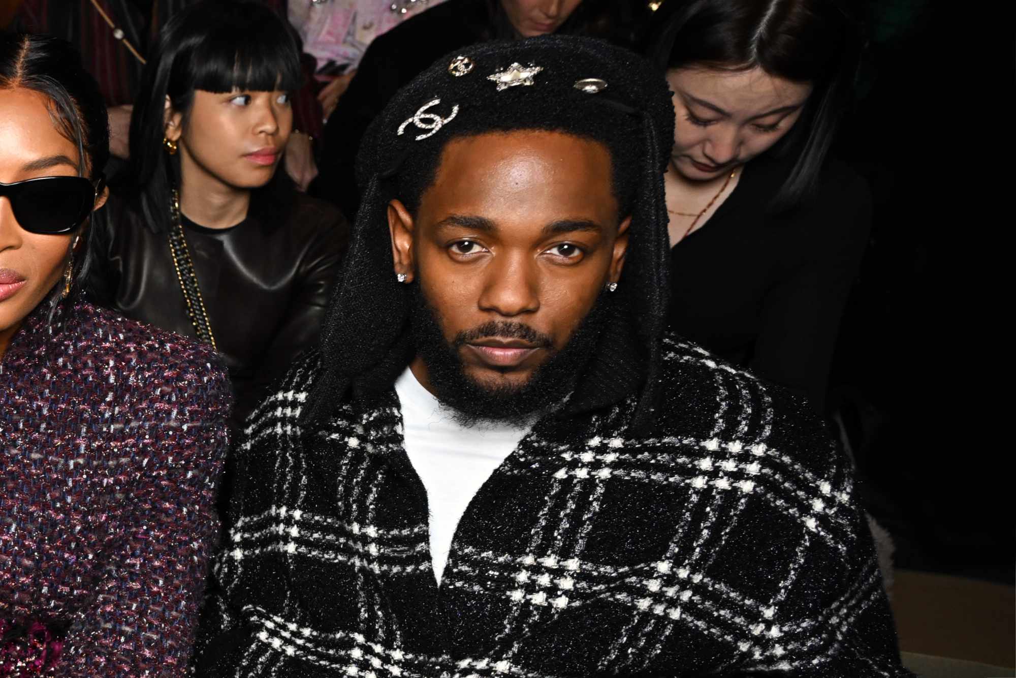 Kendrick Lamar wears Chanel at the Chanel SS24 couture runway show
