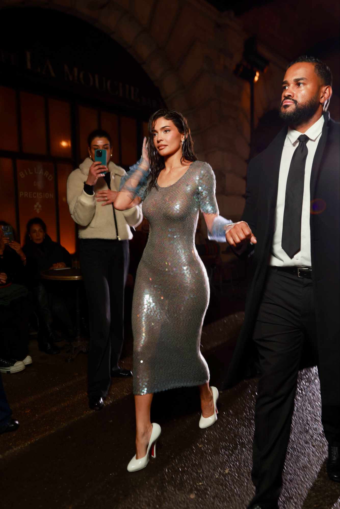 Kylie Jenner wears Maison Margiela & Messika at Couture Week 2024
