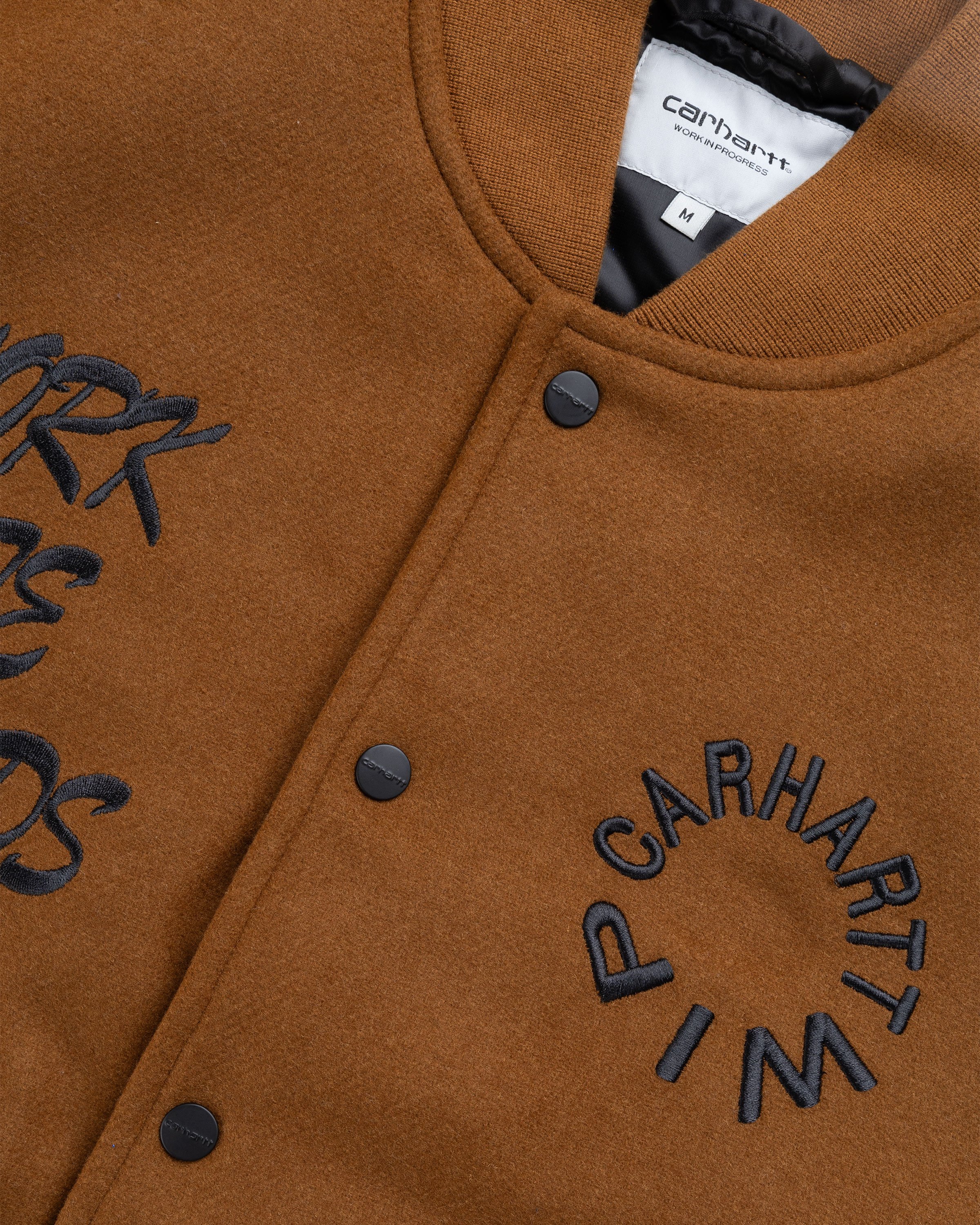 Carhartt WIP - Work Varsity Bomber Brown - Clothing - Brown - Image 6