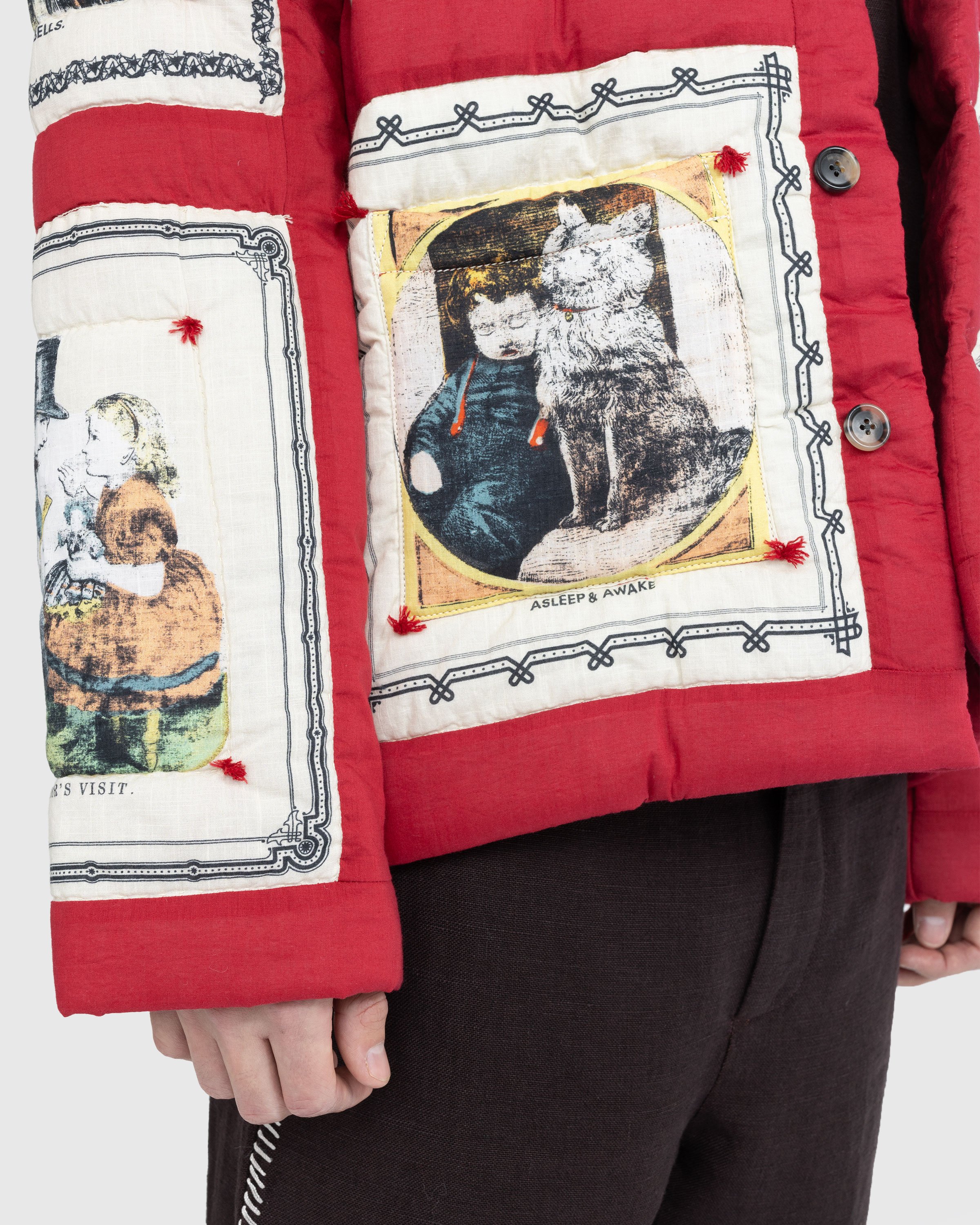 Bode - Storytime Quilt Jacket Red Multi - Clothing - RED - Image 5
