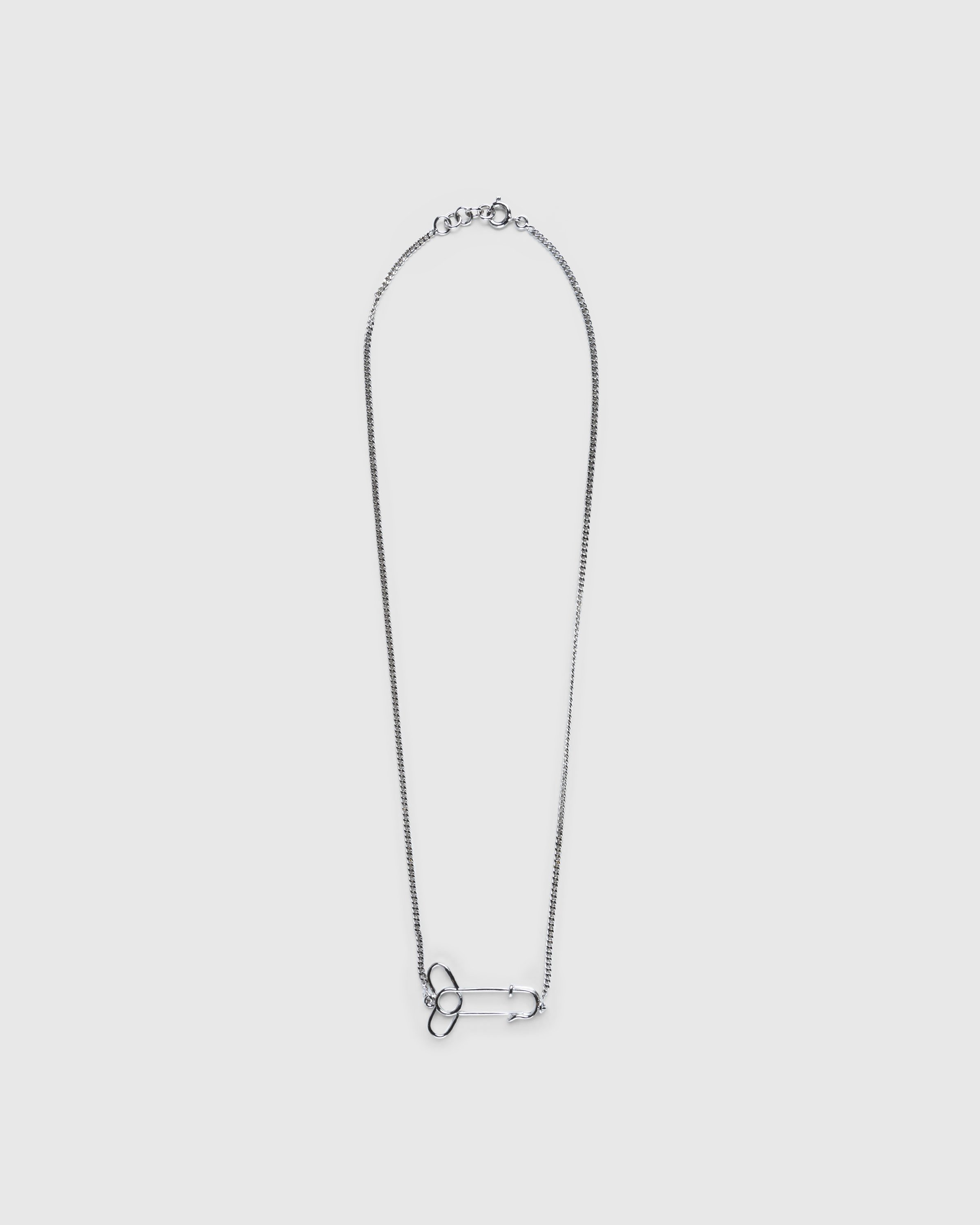 J.W. Anderson - PENIS PIN PENDANT NECKLACE Silver - Accessories - Silver - Image 1