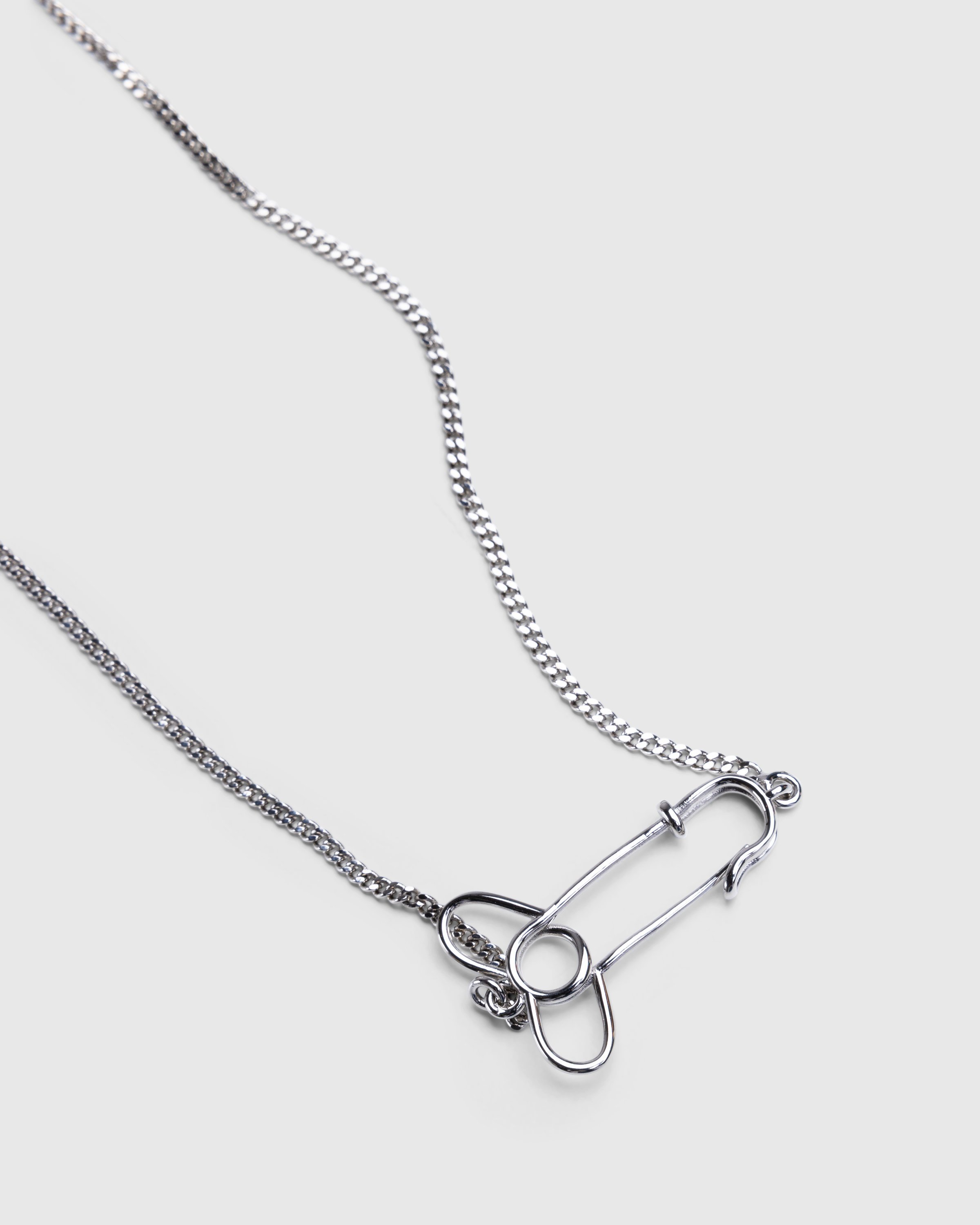 J.W. Anderson - PENIS PIN PENDANT NECKLACE Silver - Accessories - Silver - Image 2