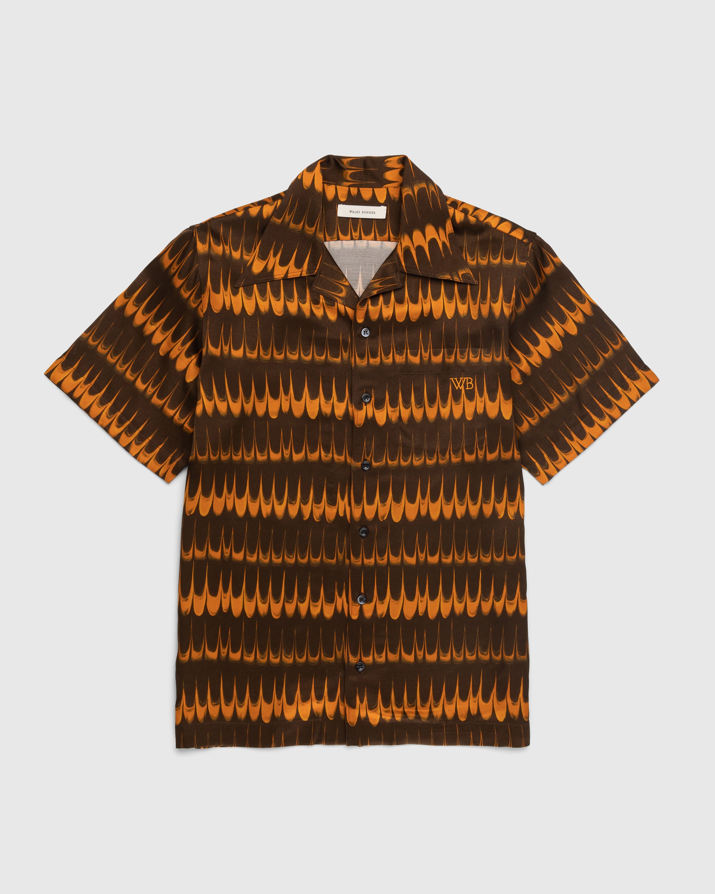 Wales Bonner - Rhythm Shirt Brown - Clothing - Brown - Image 1