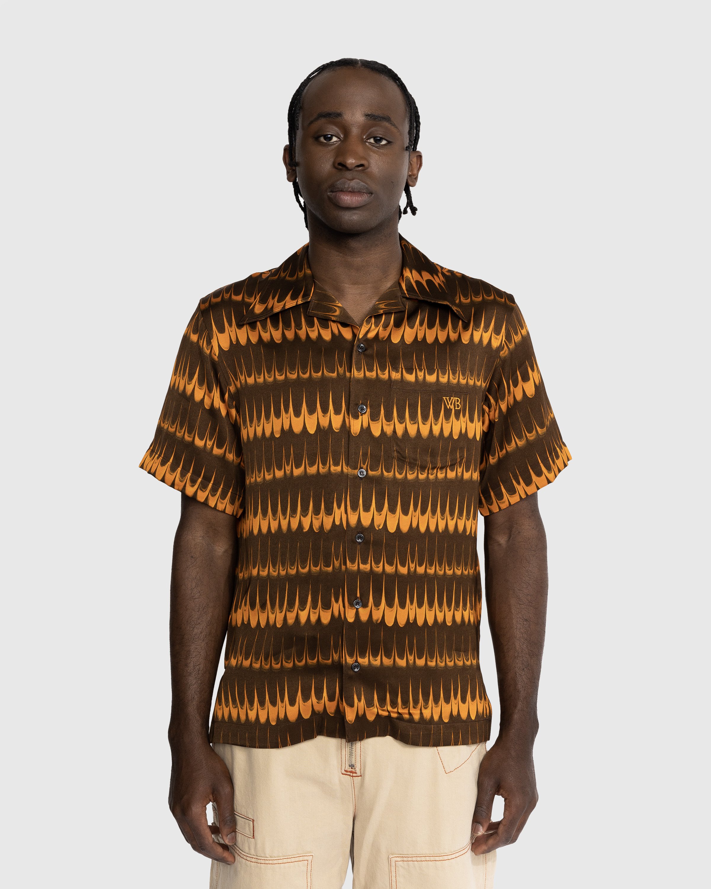 Wales Bonner - Rhythm Shirt Brown - Clothing - Brown - Image 2