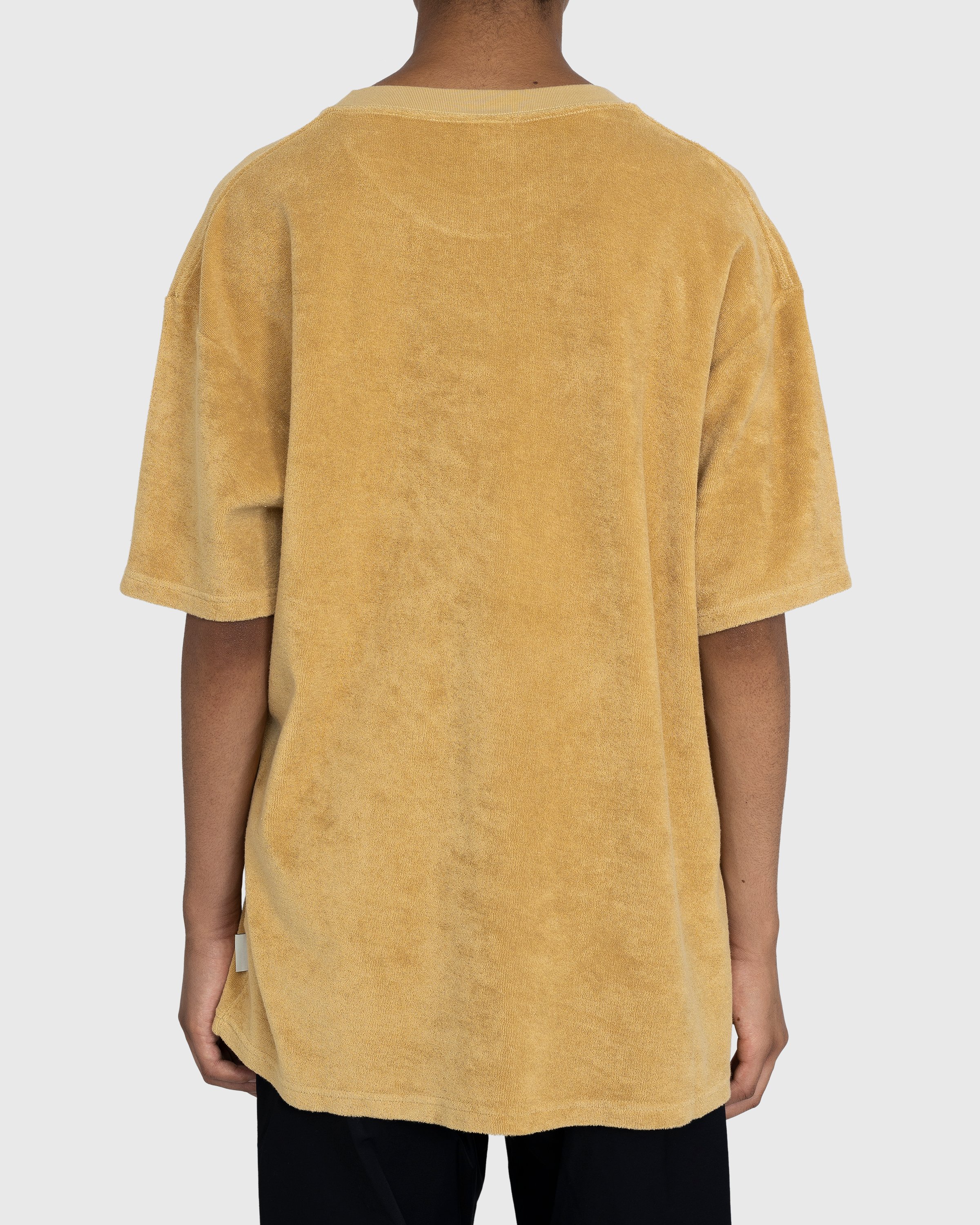 Highsnobiety - HS Logo Reverse Terry T-Shirt Brown - Clothing - Brown - Image 3