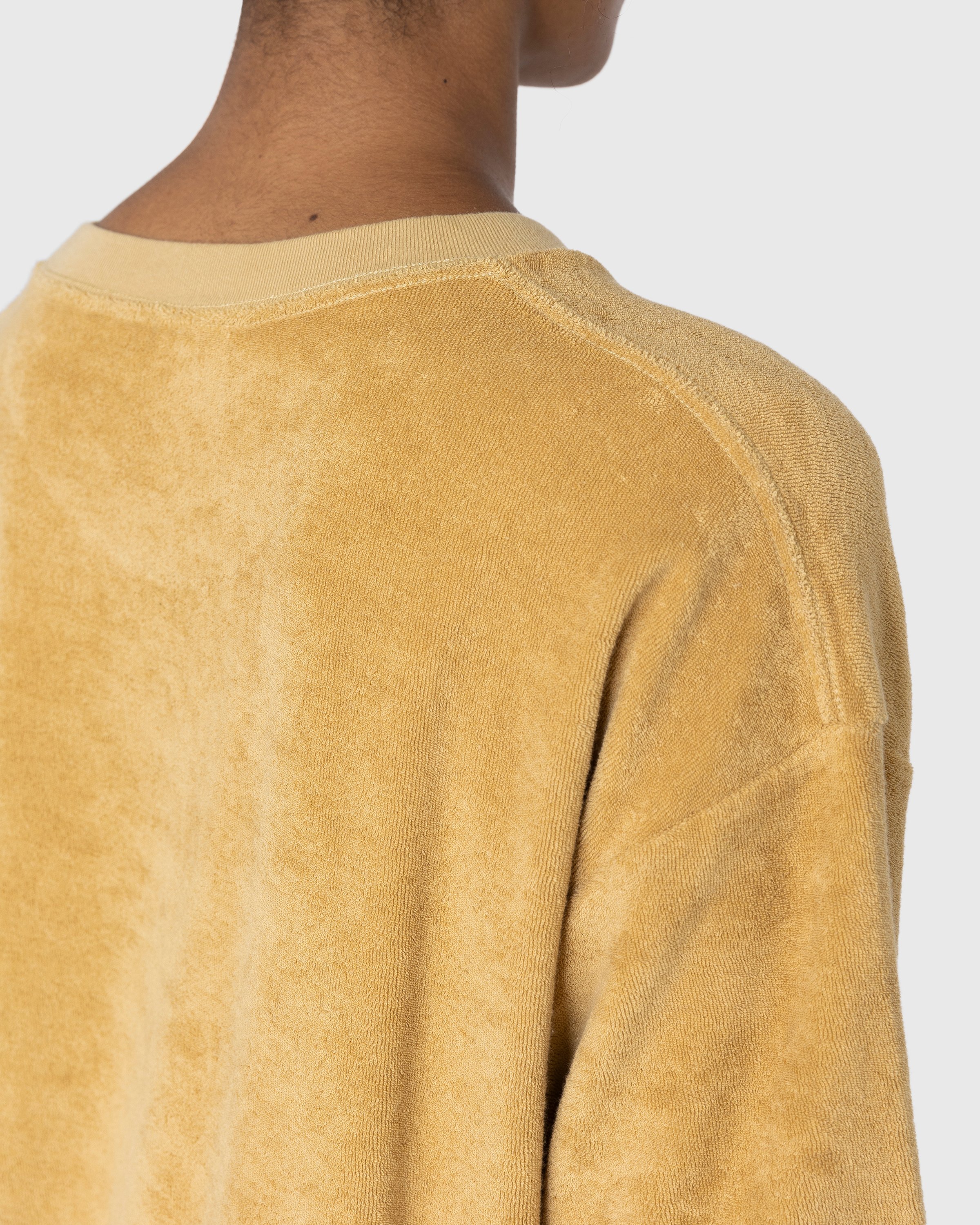 Highsnobiety - HS Logo Reverse Terry T-Shirt Brown - Clothing - Brown - Image 7