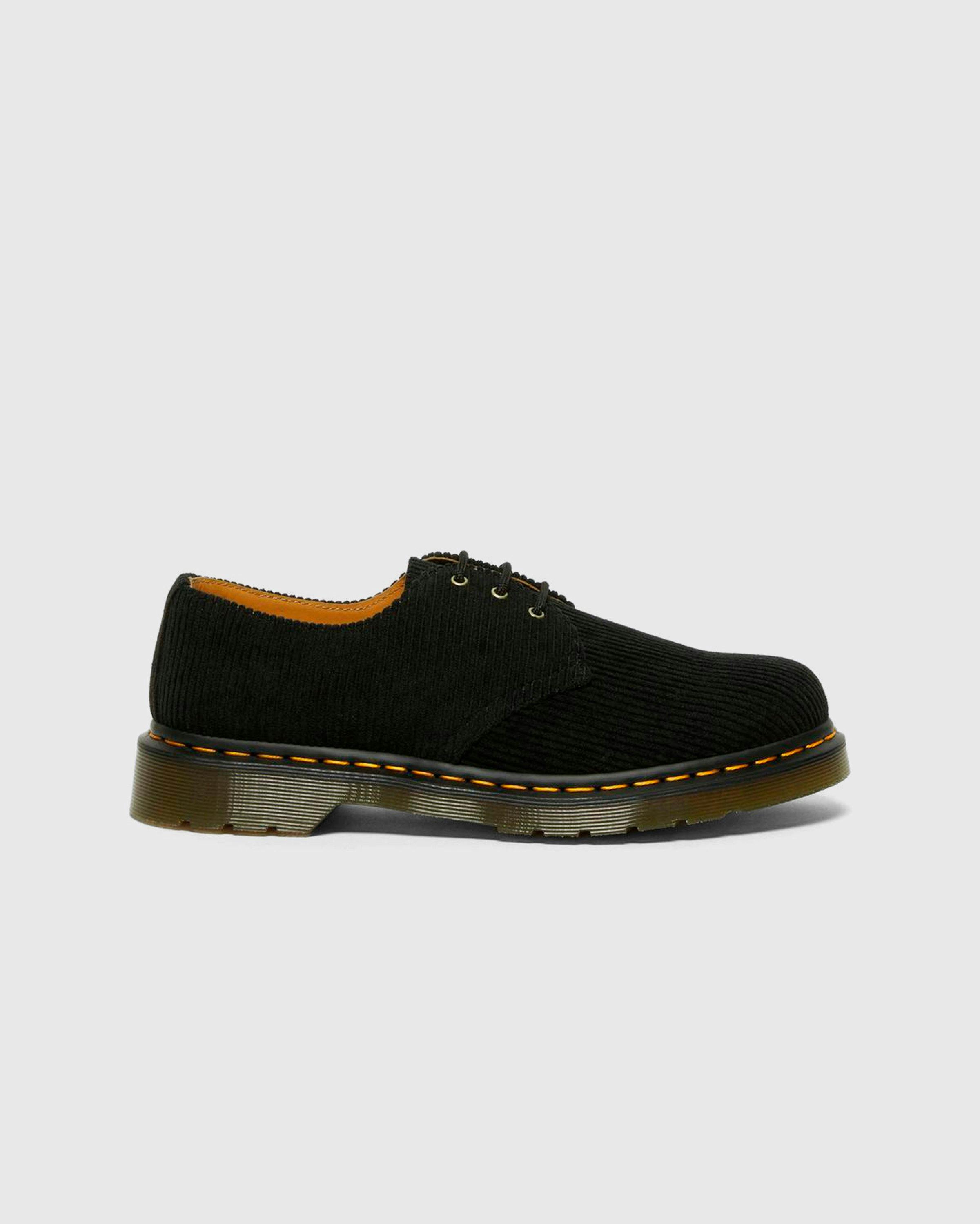 Dr. Martens - 1461 Black Duchess Corduroy - Footwear - Black - Image 1