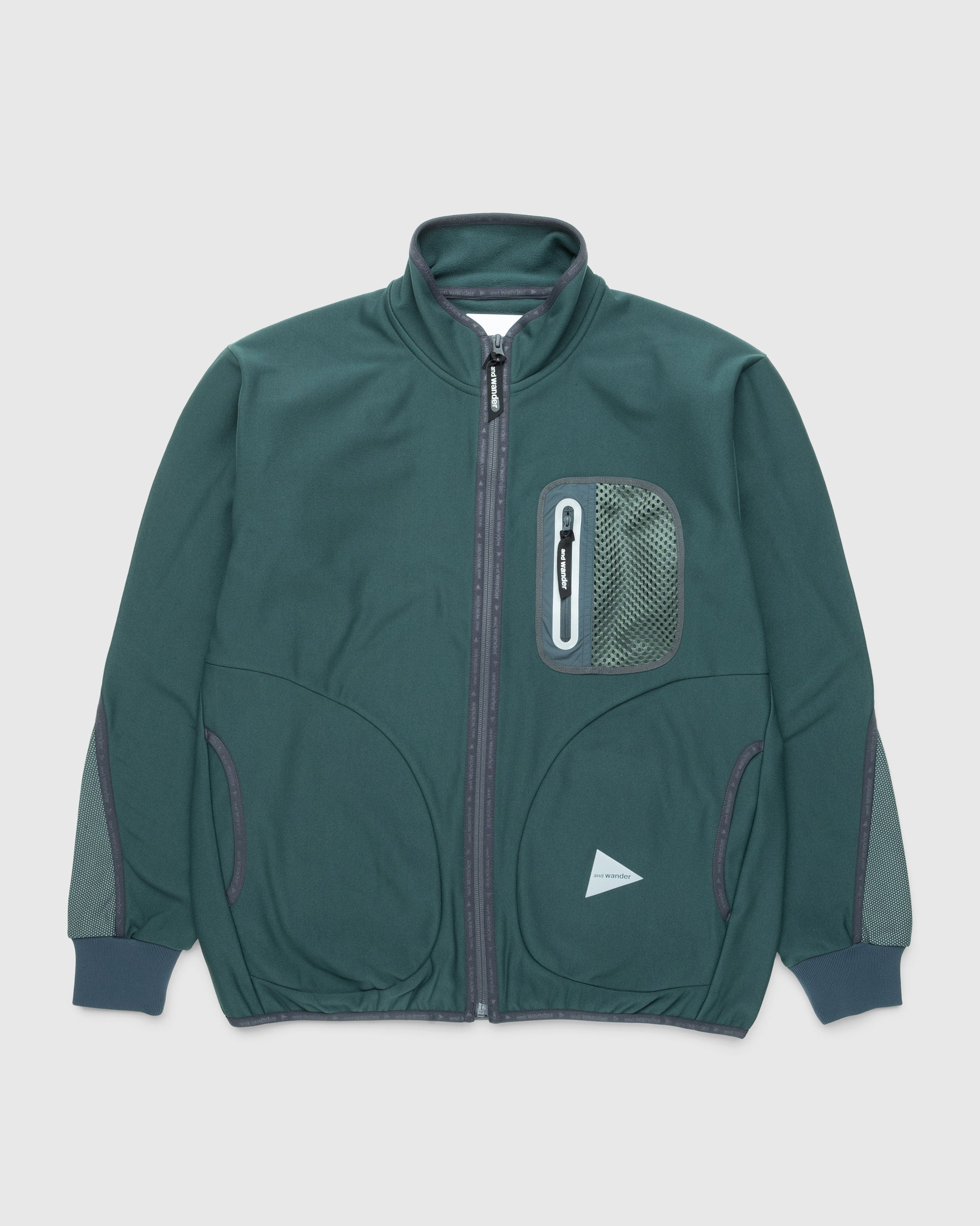 And Wander - Light Fleece Jacket Green - Clothing - Green - Image 1