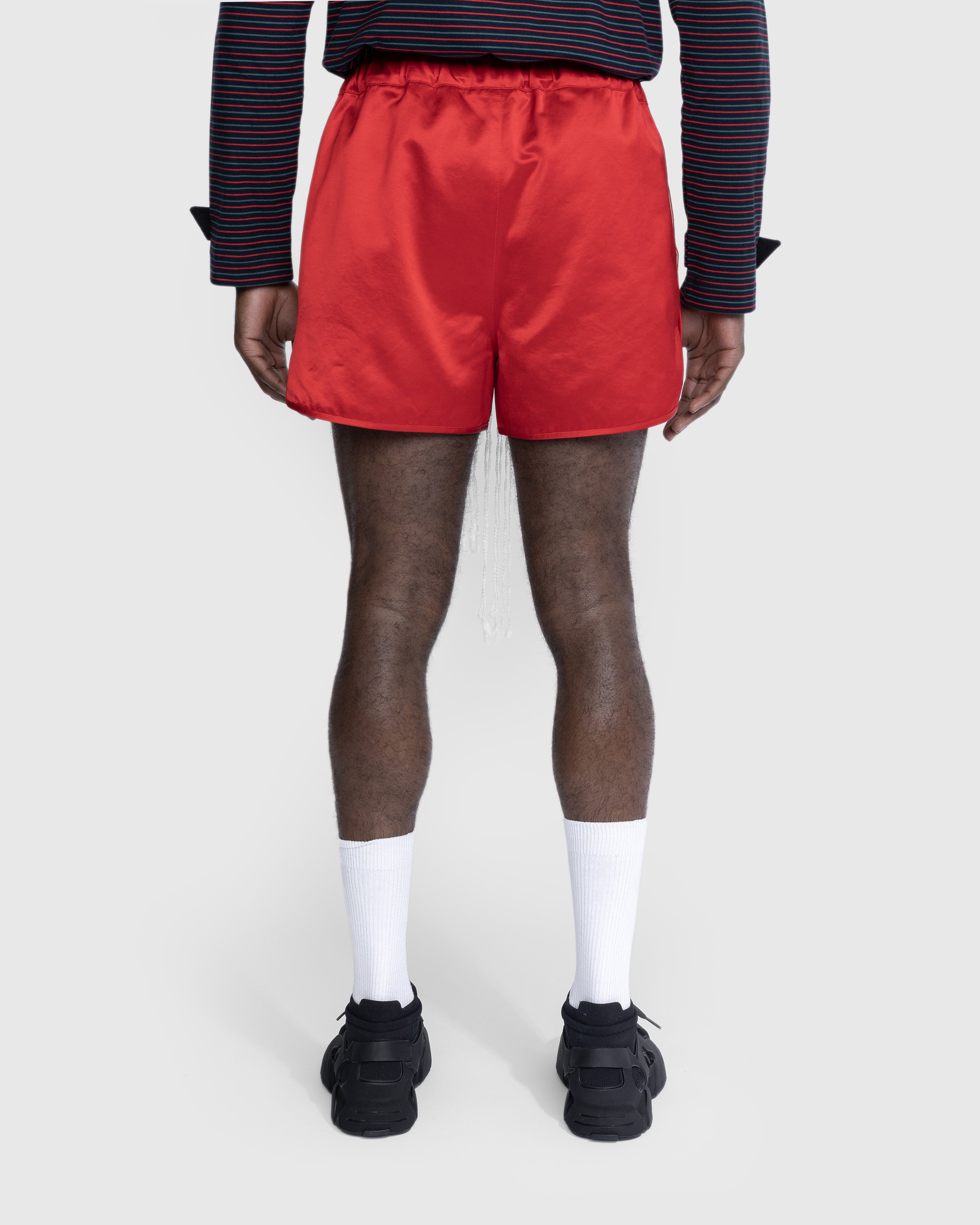 Wales Bonner - Cassette Shorts - Clothing - Red - Image 3