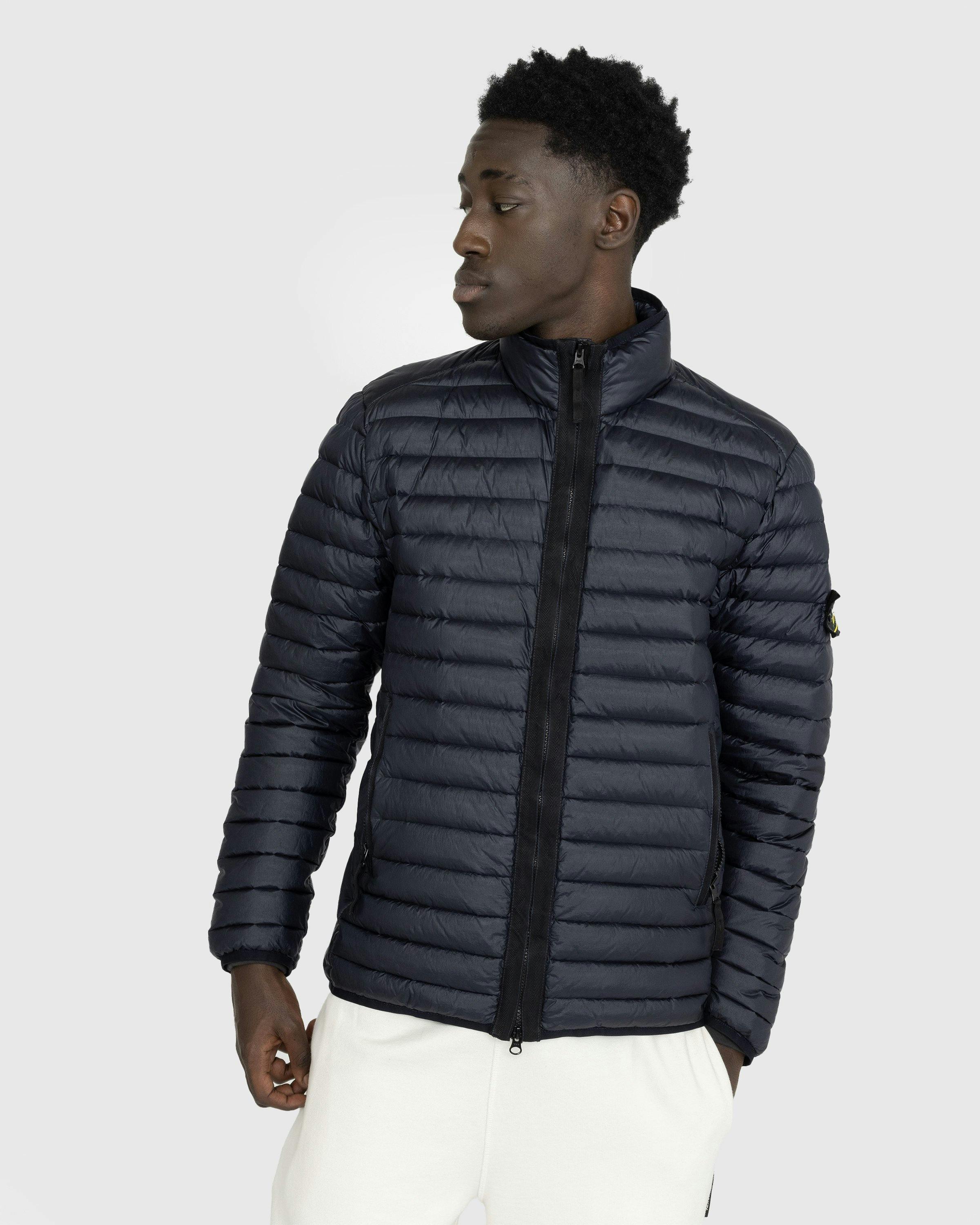 Stone Island - Packable Recycled Nylon Down Jacket Navy Blue - Clothing - Blue - Image 2