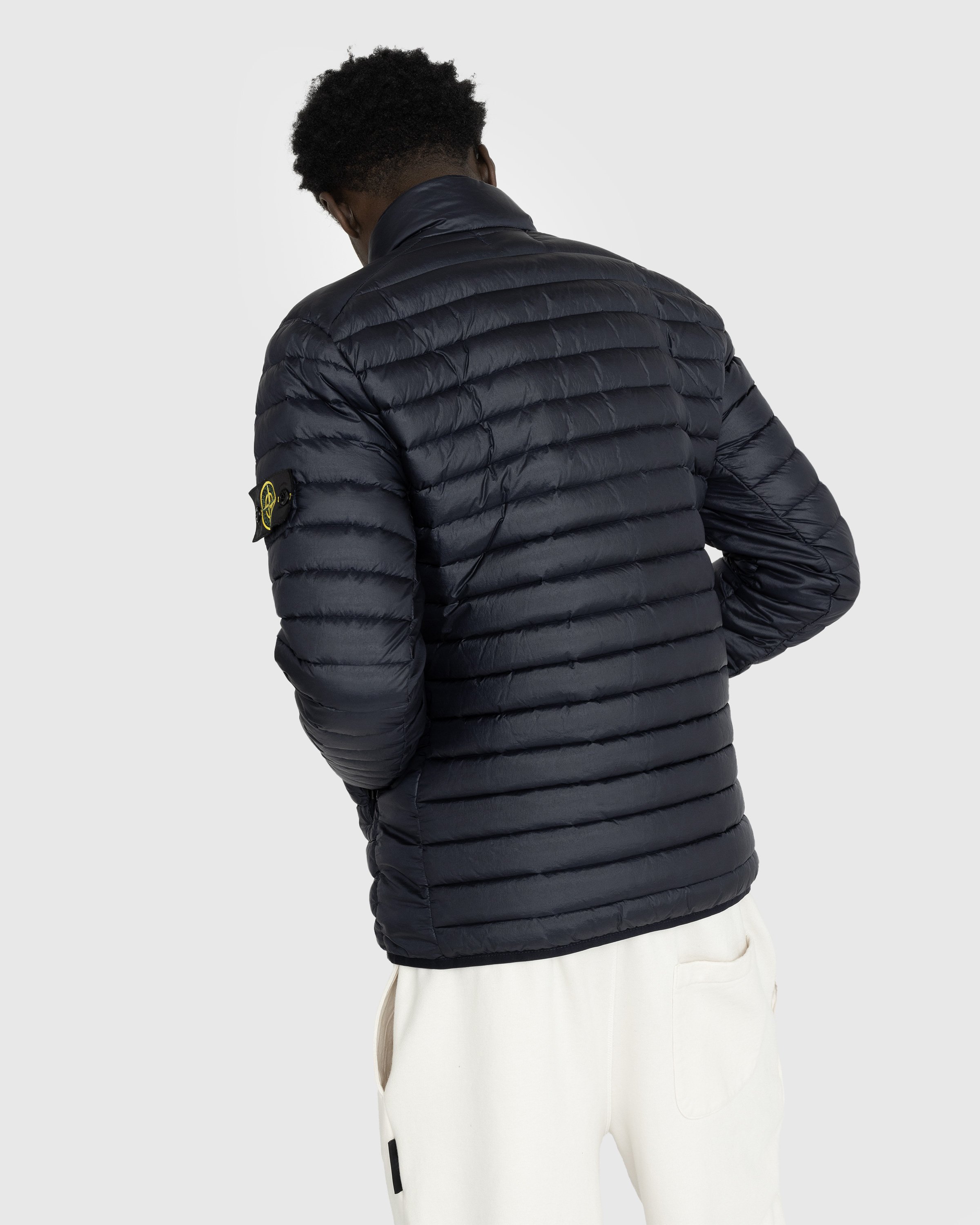 Stone Island - Packable Recycled Nylon Down Jacket Navy Blue - Clothing - Blue - Image 3