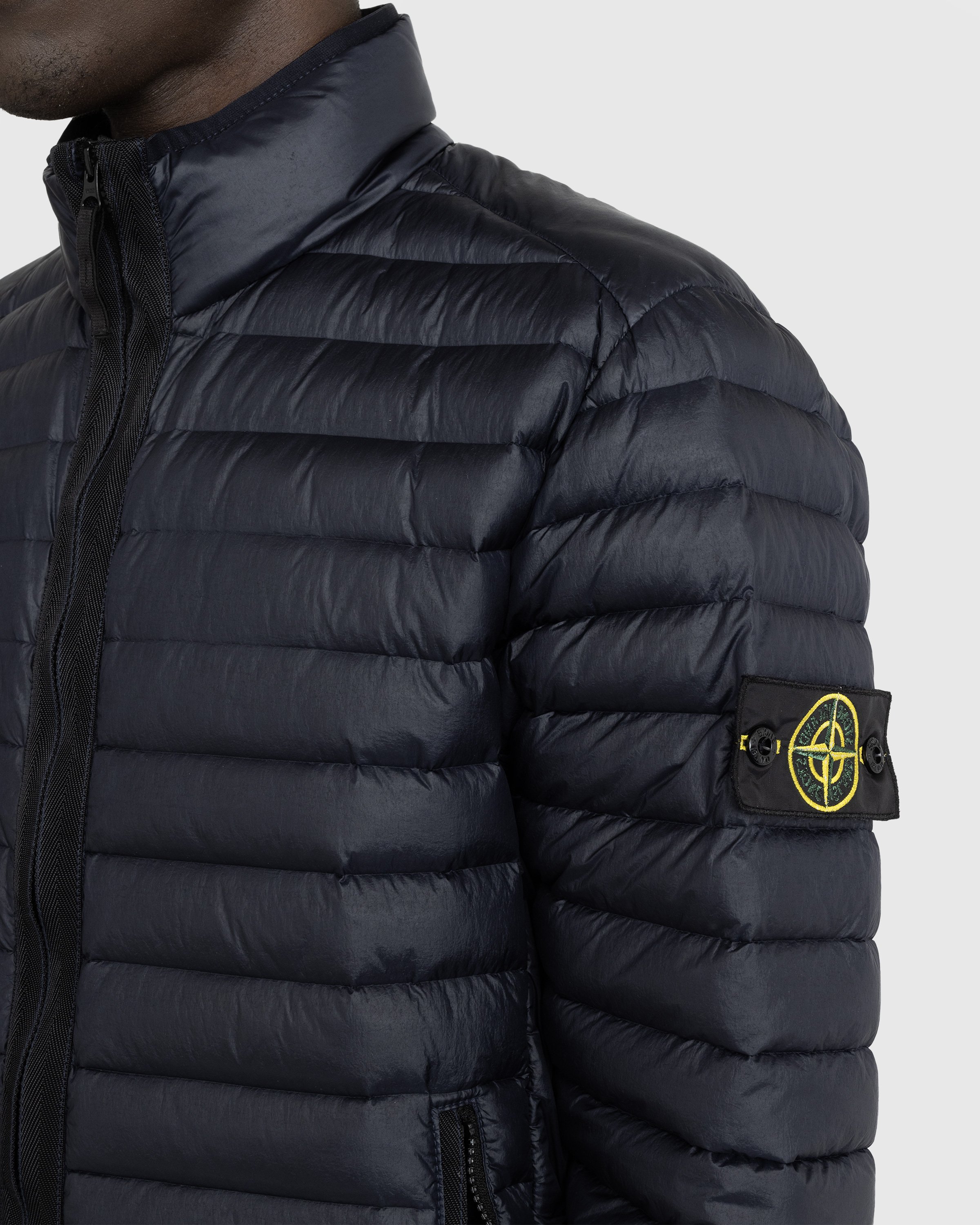 Stone Island - Packable Recycled Nylon Down Jacket Navy Blue - Clothing - Blue - Image 4