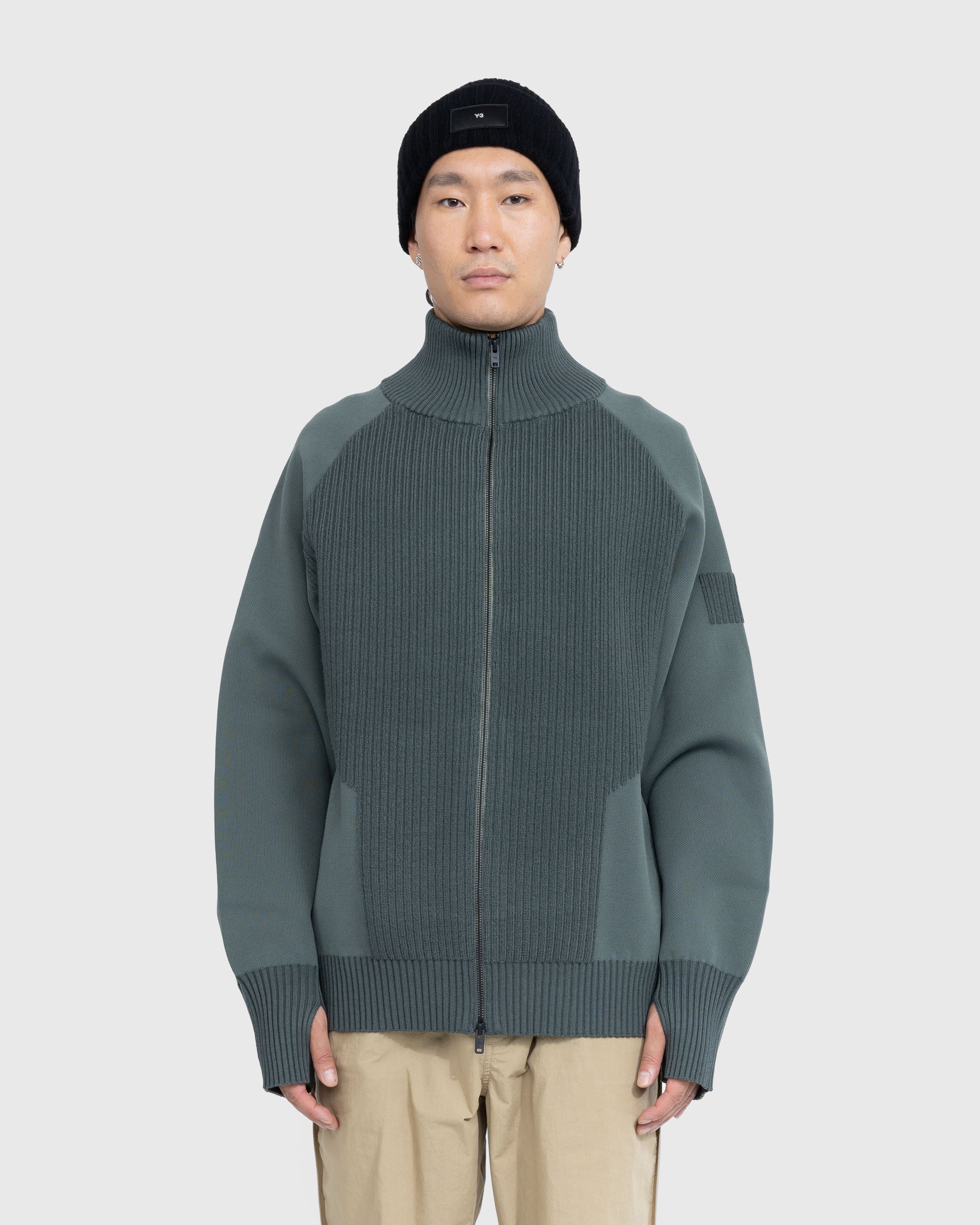 Y-3 - FZ Knit Sweater Stone Green - Clothing - Green - Image 2