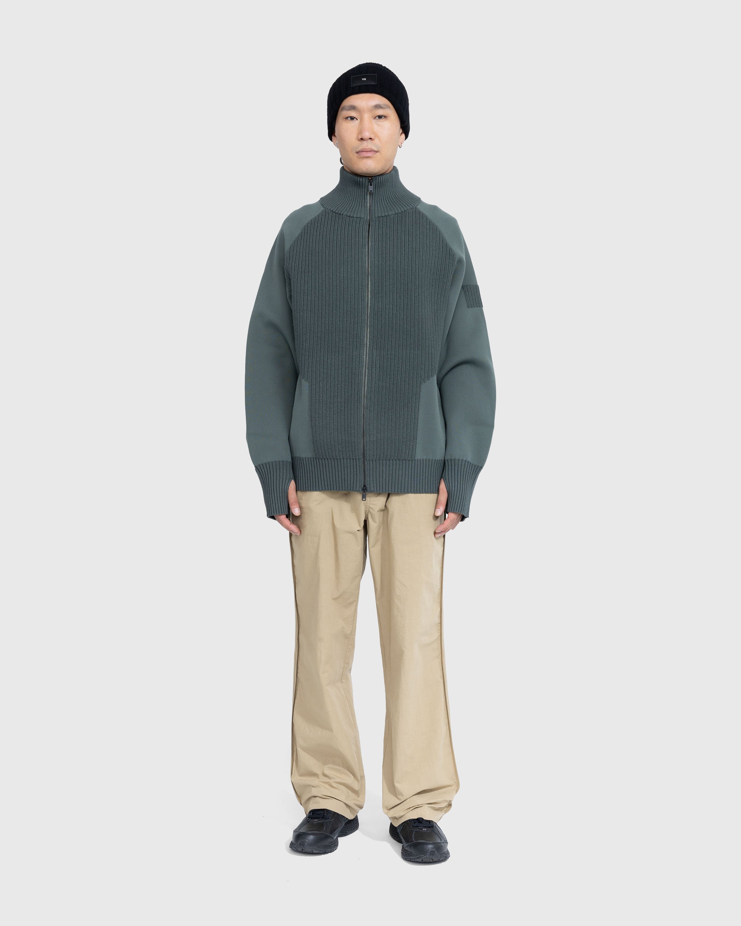 Y-3 - FZ Knit Sweater Stone Green - Clothing - Green - Image 3