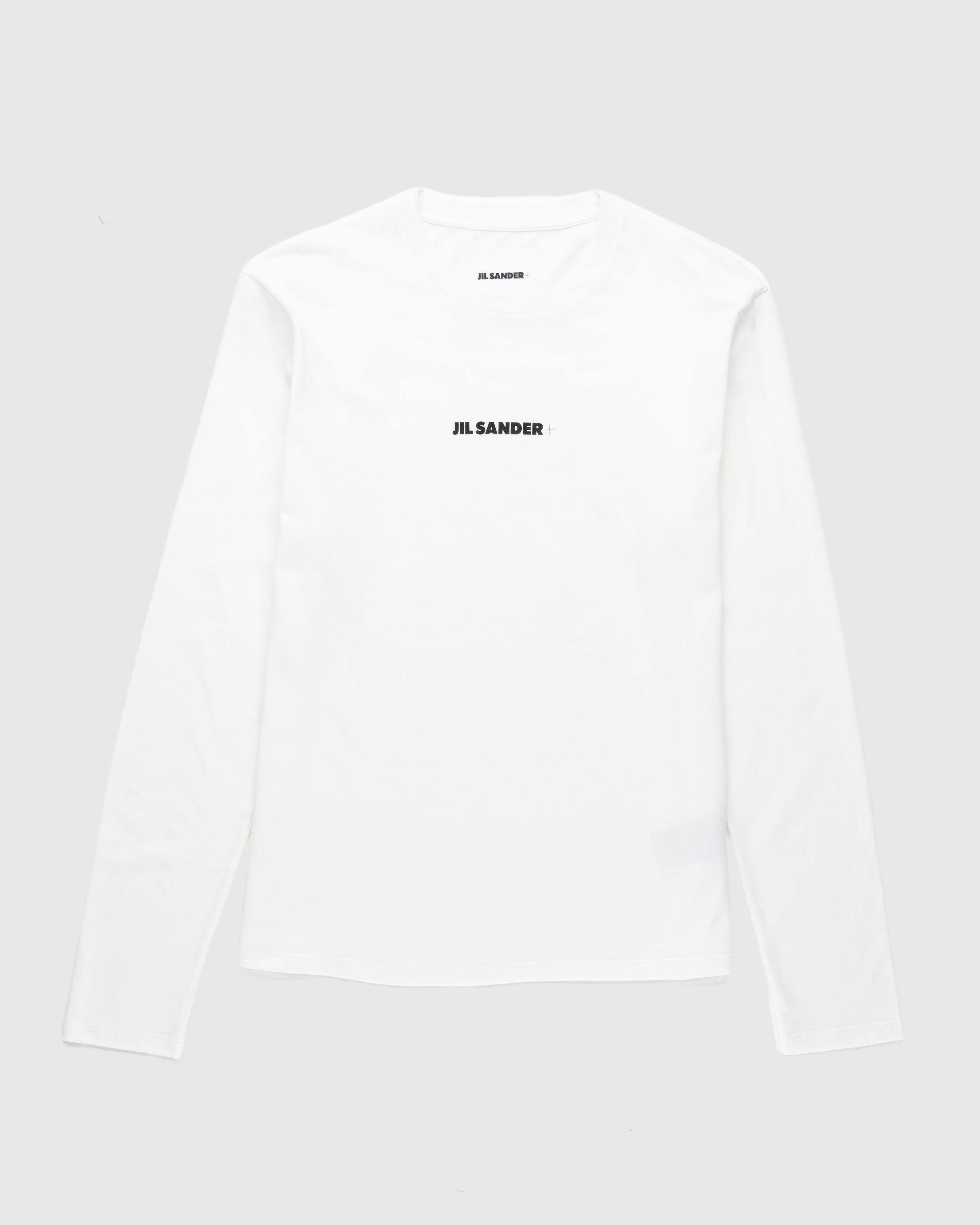 Jil Sander - Longsleeve Logo T-Shirt Porcelain White - Clothing - White - Image 1