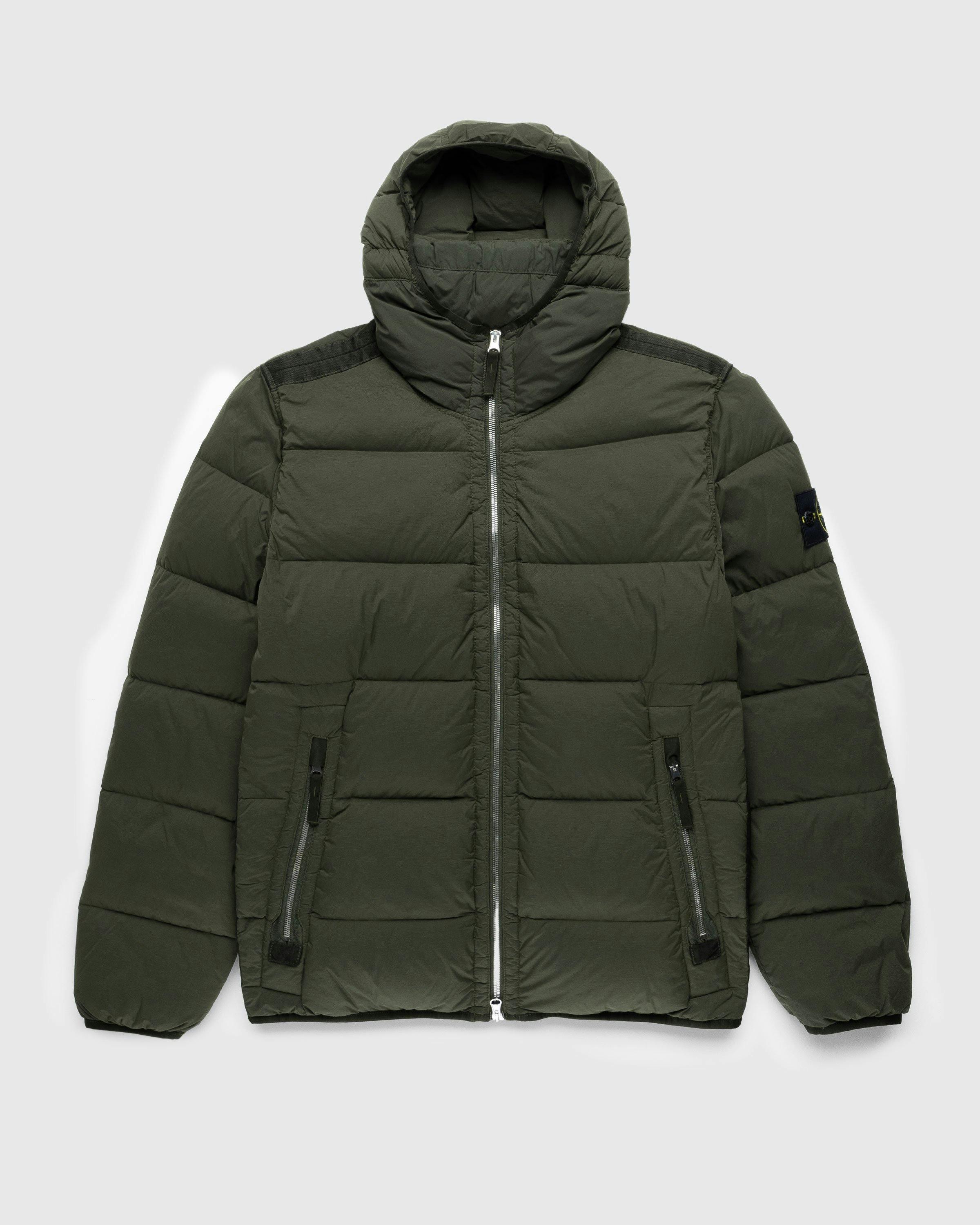 Stone Island - Real Down Jacket Olive - Clothing - Green - Image 1