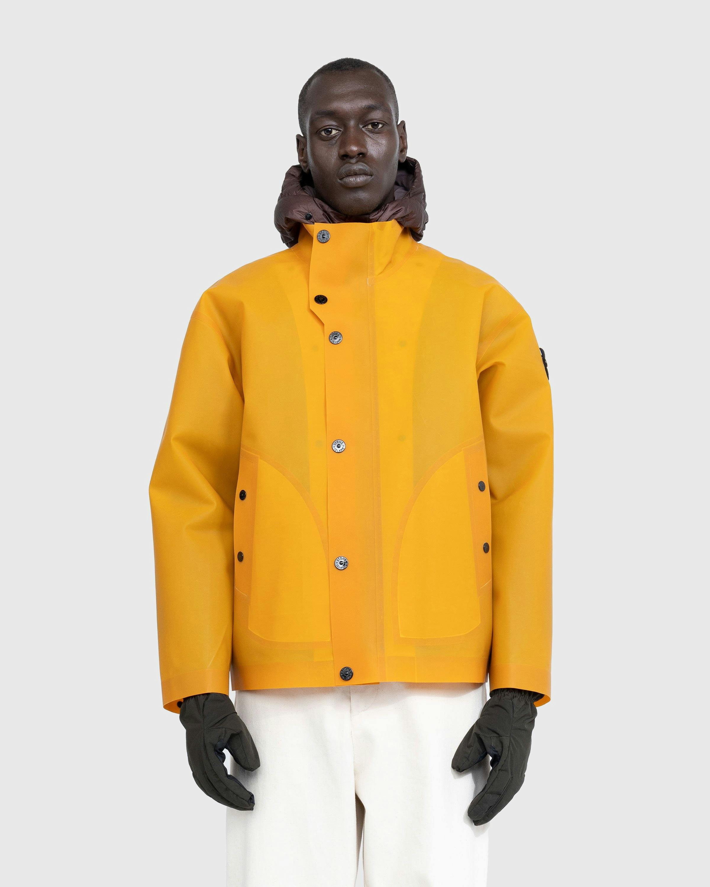 Stone island yellow jacket hotsell