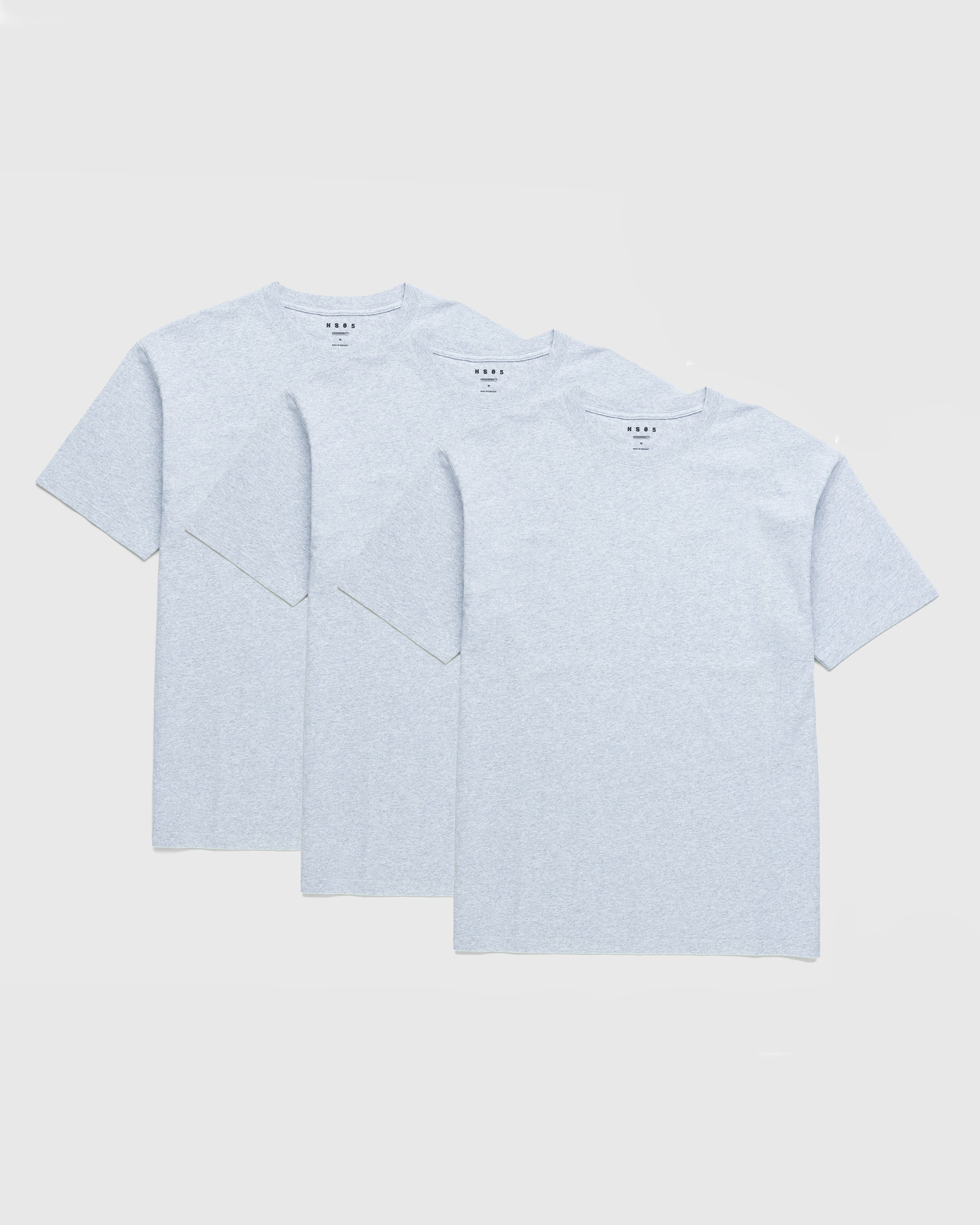 Highsnobiety HS05 - 3 Pack T-Shirts Grey - Clothing - Grey - Image 1