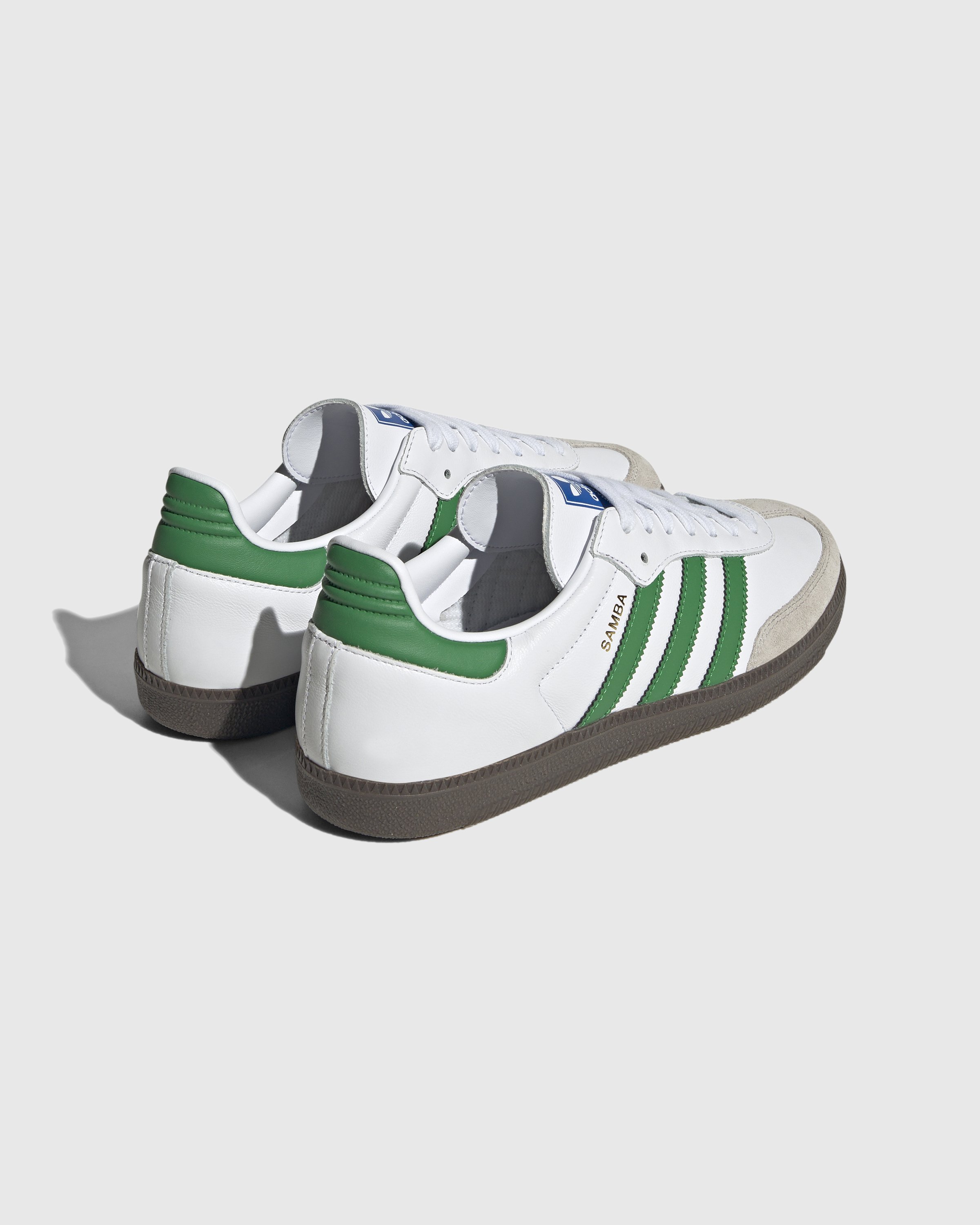 Adidas - Samba OG White/Green - Footwear - White - Image 3