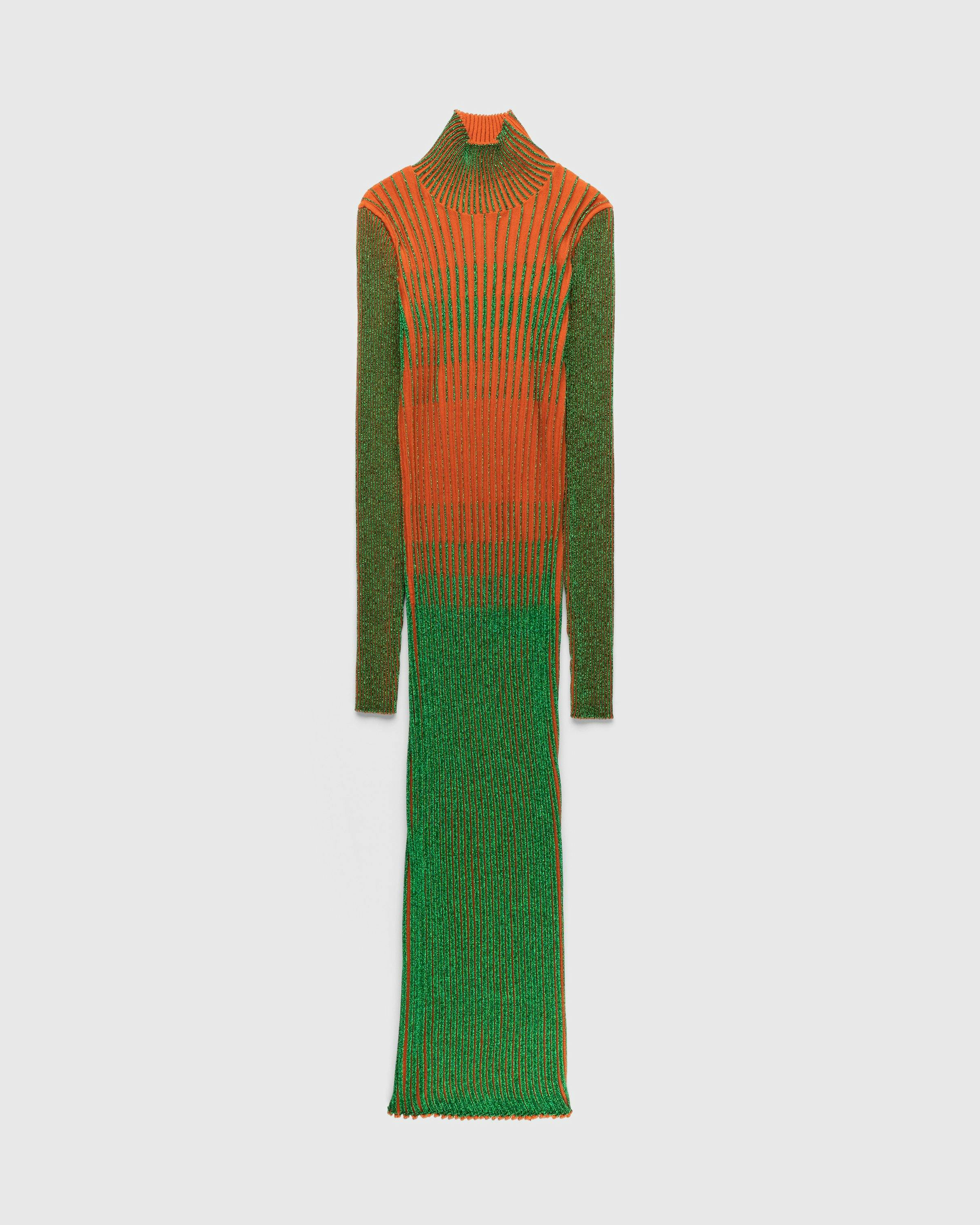 Jean Paul Gaultier - High Neck Long Dress Green - Clothing - Orange - Image 1