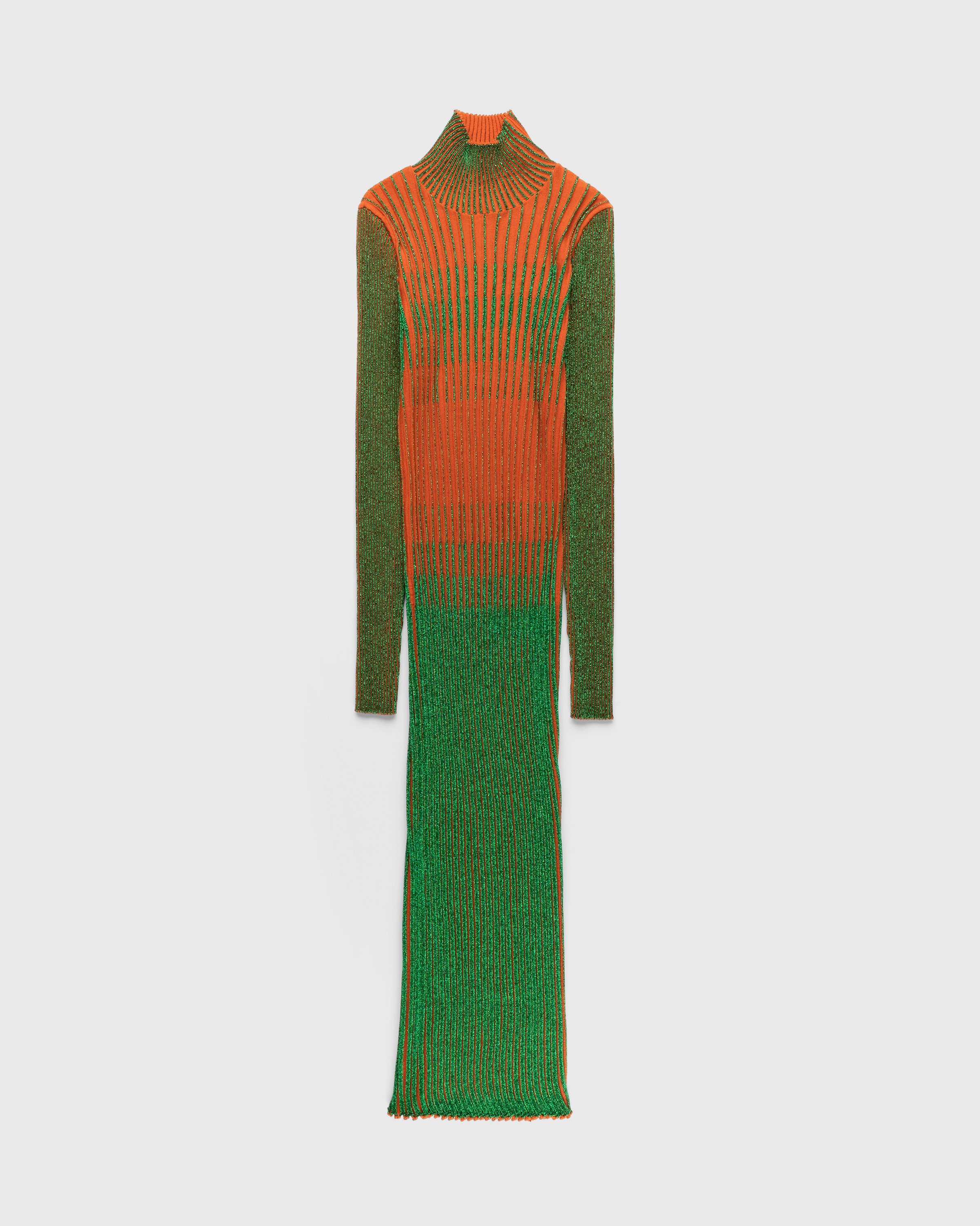 Jean Paul Gaultier - High Neck Long Dress Green - Clothing - Orange - Image 1