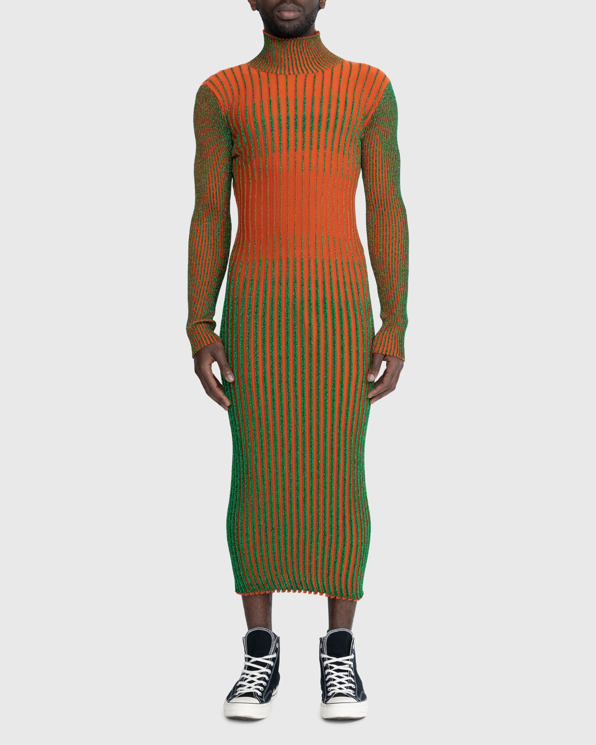 Jean Paul Gaultier - High Neck Long Dress Green - Clothing - Orange - Image 2