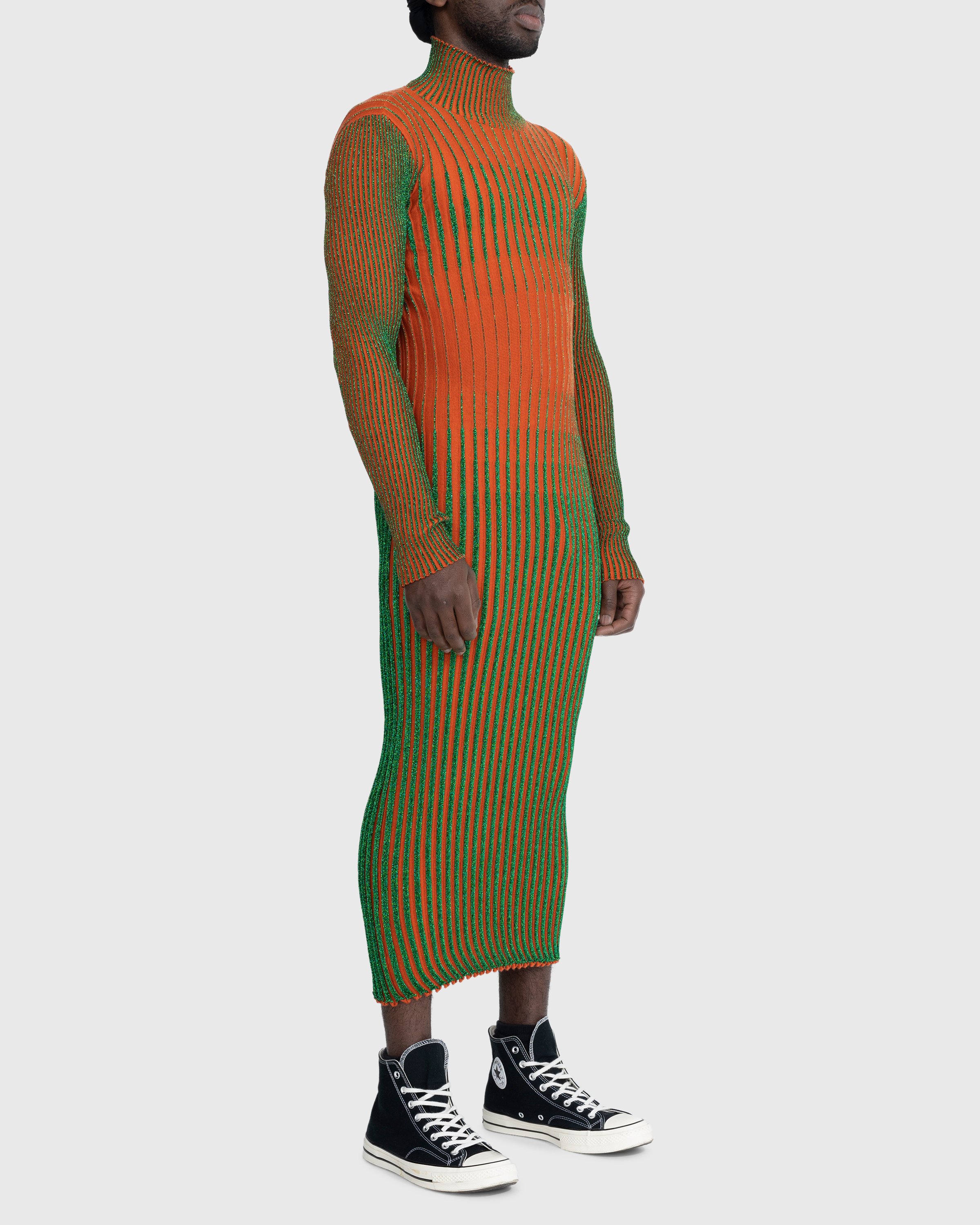 Jean Paul Gaultier - High Neck Long Dress Green - Clothing - Orange - Image 4