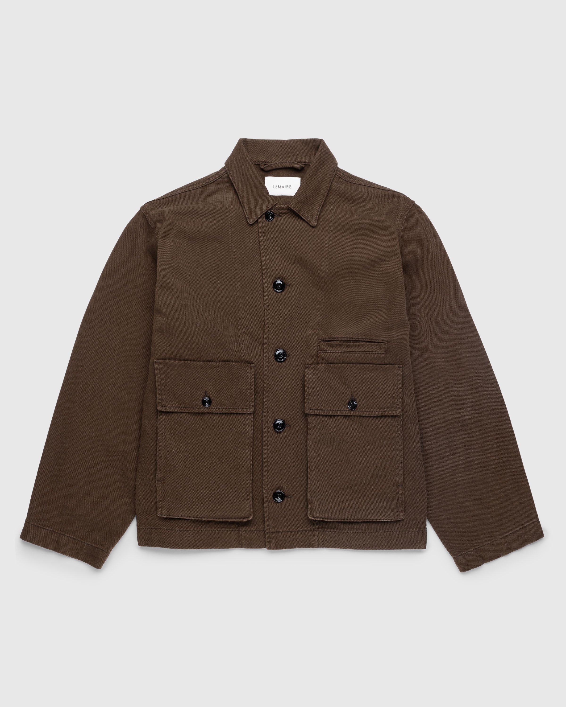 Lemaire - Boxy Jacket Dark Brown - Clothing - Brown - Image 1