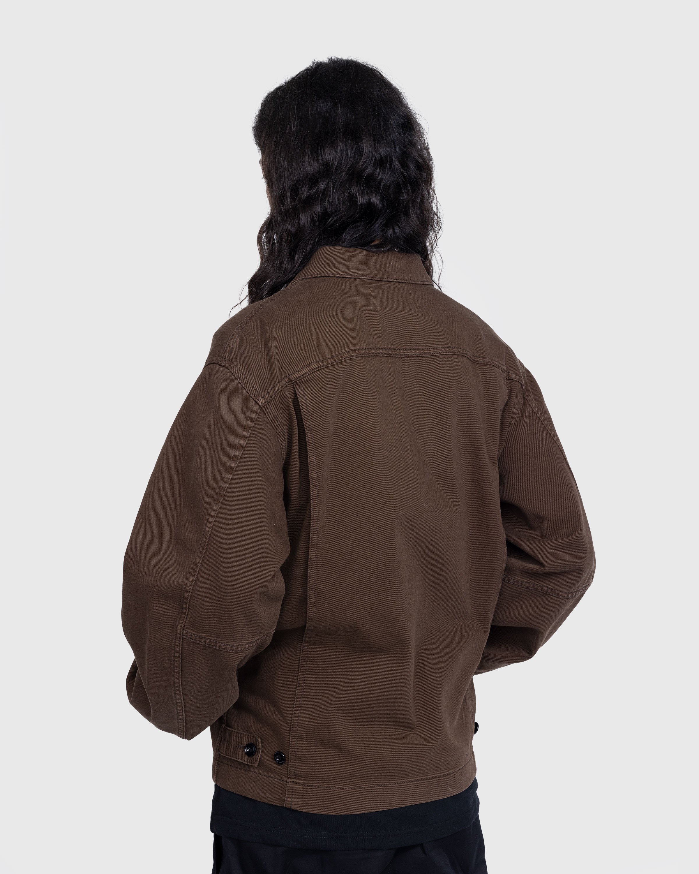 Lemaire - Boxy Jacket Dark Brown - Clothing - Brown - Image 3