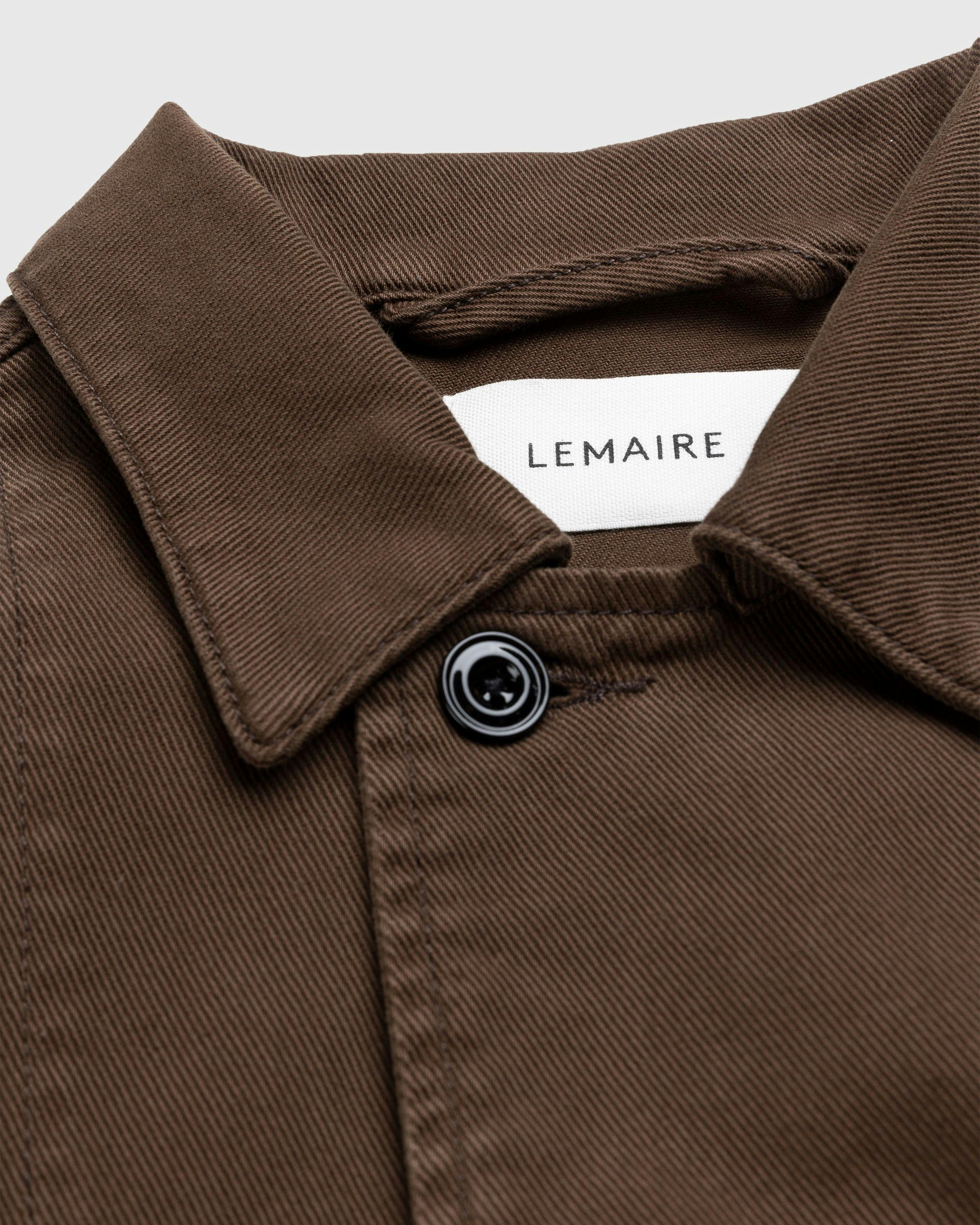 Lemaire - Boxy Jacket Dark Brown - Clothing - Brown - Image 5