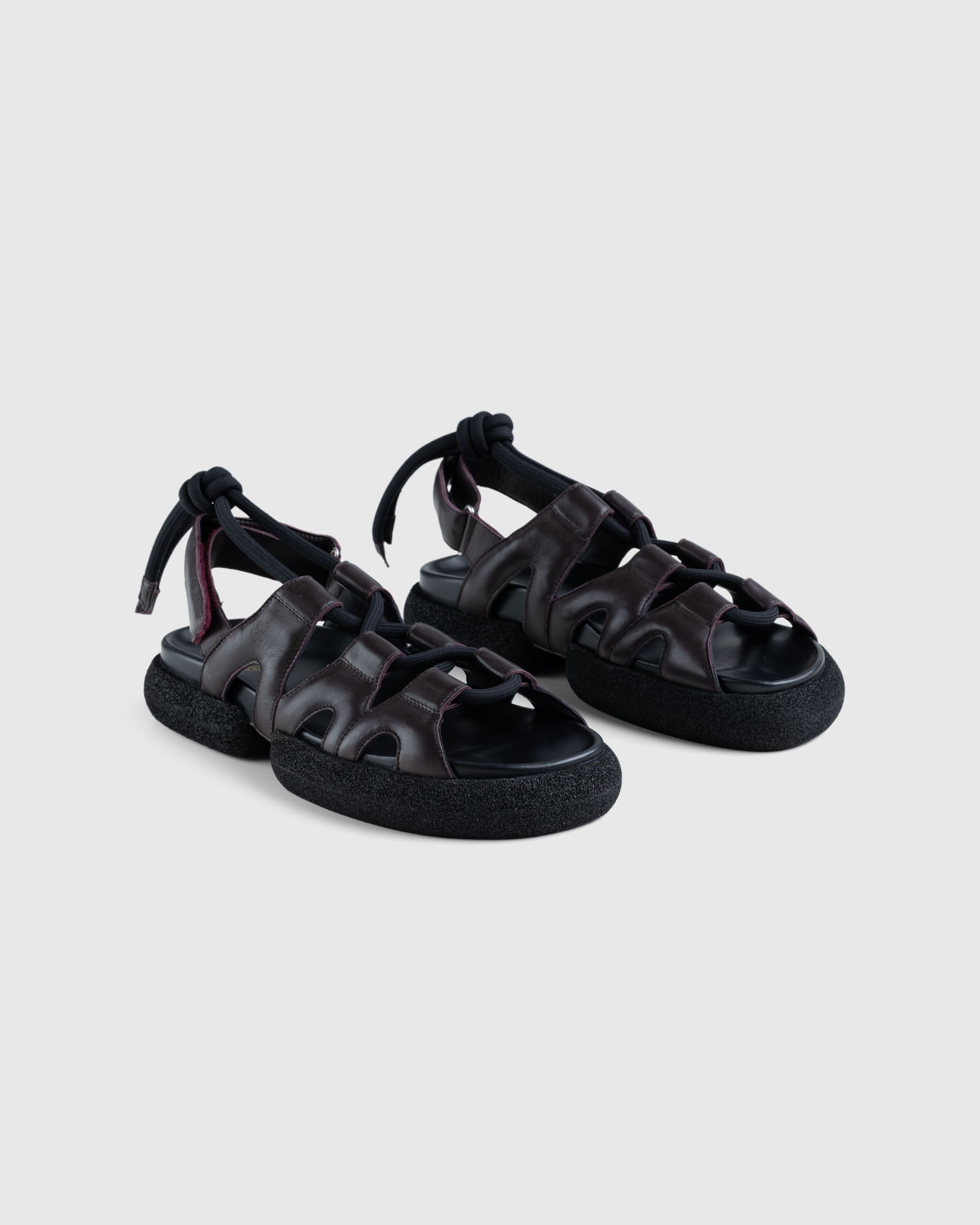 Dries van Noten - Heavy Platform Sandals Bordeaux - Footwear - Red - Image 3