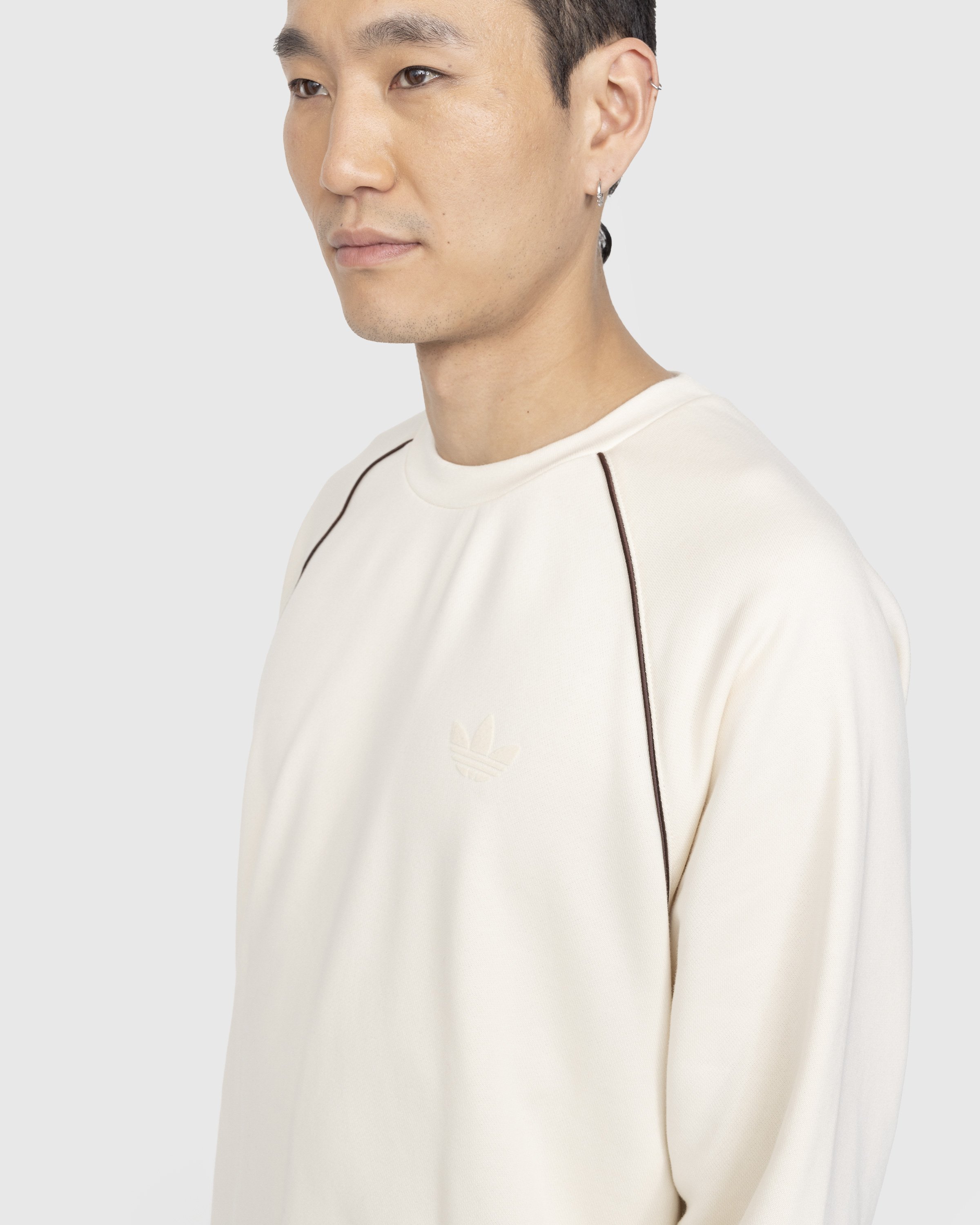 Adidas x Wales Bonner - Crewneck Sweater Wonder White - Clothing - Beige - Image 4