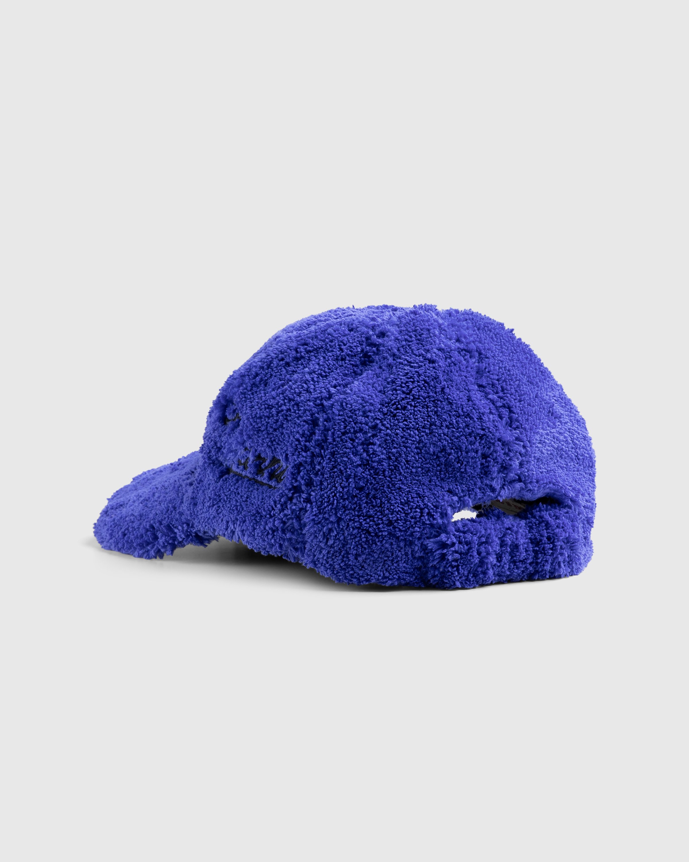 Marni - Fuzzy Faux Fur Baseball Hat Blue - Accessories - Blue - Image 3