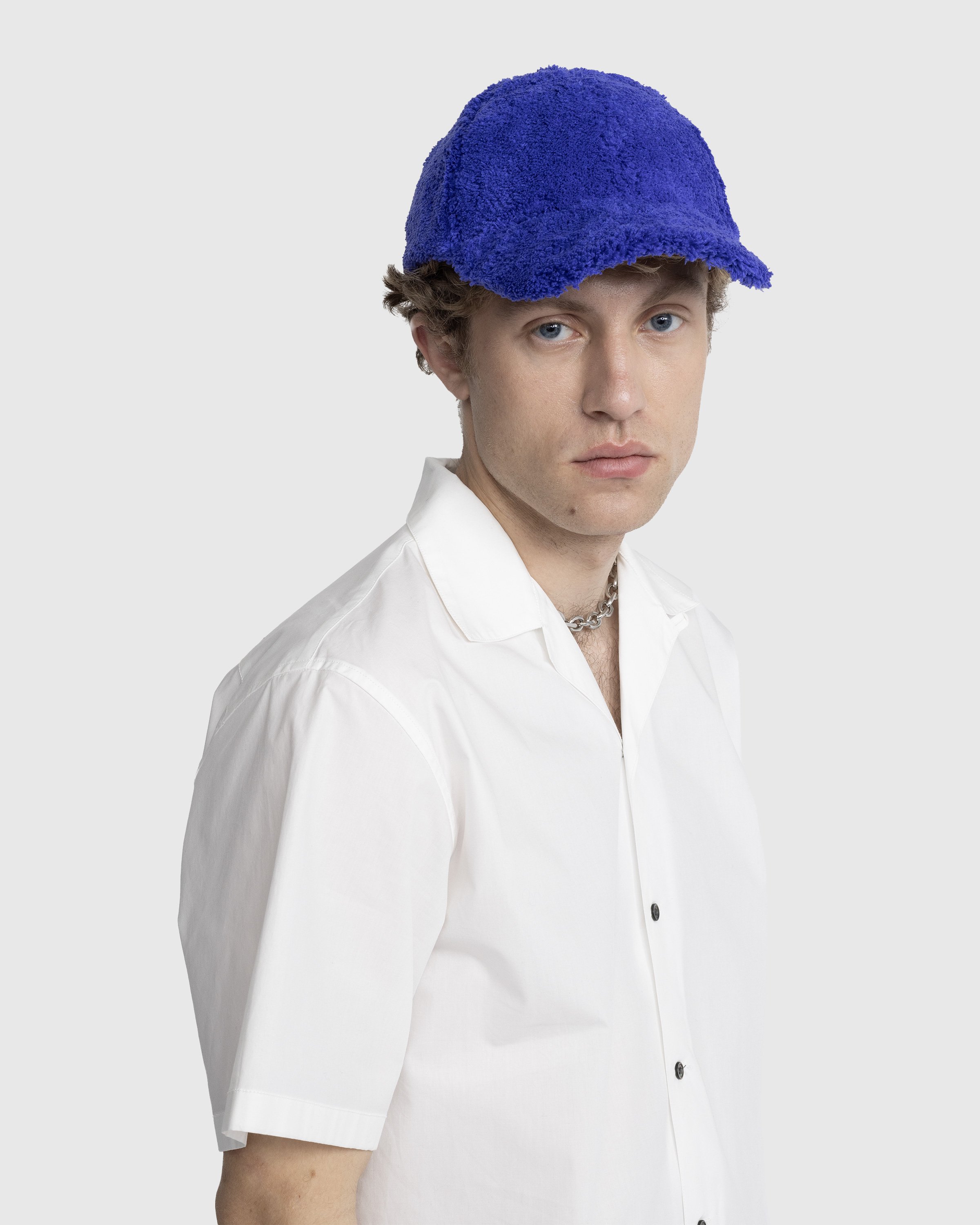 Marni - Fuzzy Faux Fur Baseball Hat Blue - Accessories - Blue - Image 5