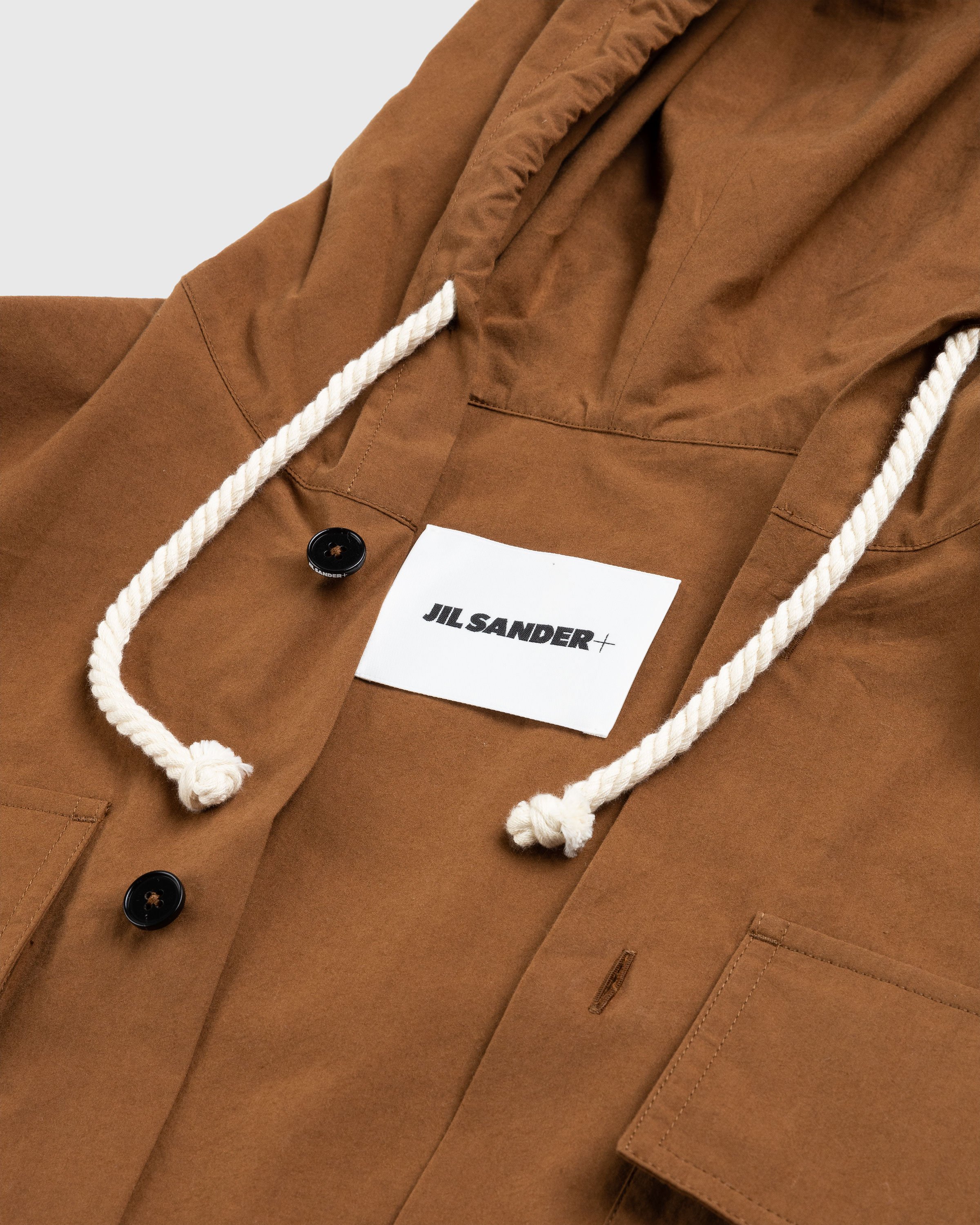 Jil Sander - Hooded Cotton Overshirt Tobacco - Clothing - Brown - Image 5