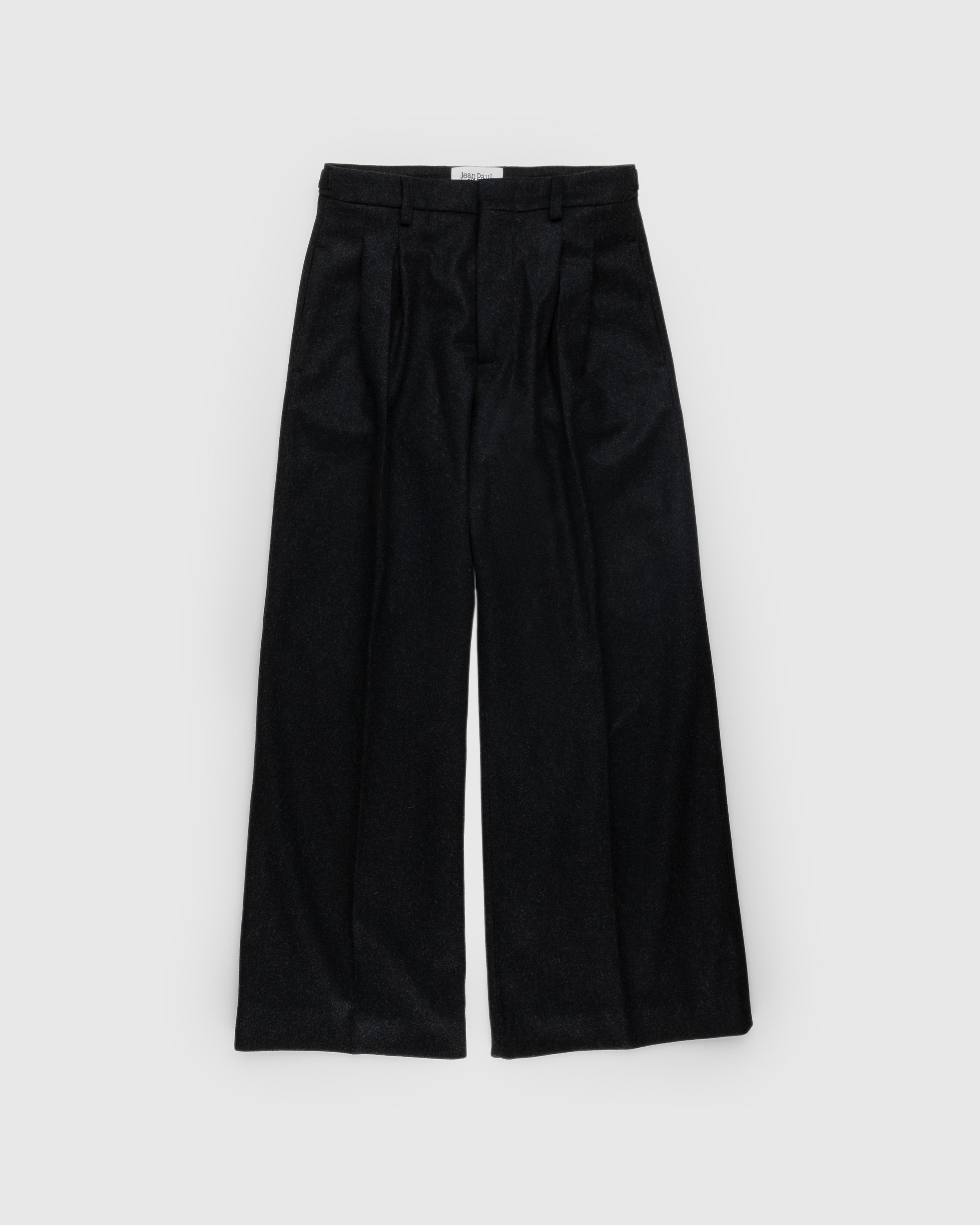 Jean Paul Gaultier - Felted Wool Suit Pants Dark Grey - Clothing - Grey - Image 1