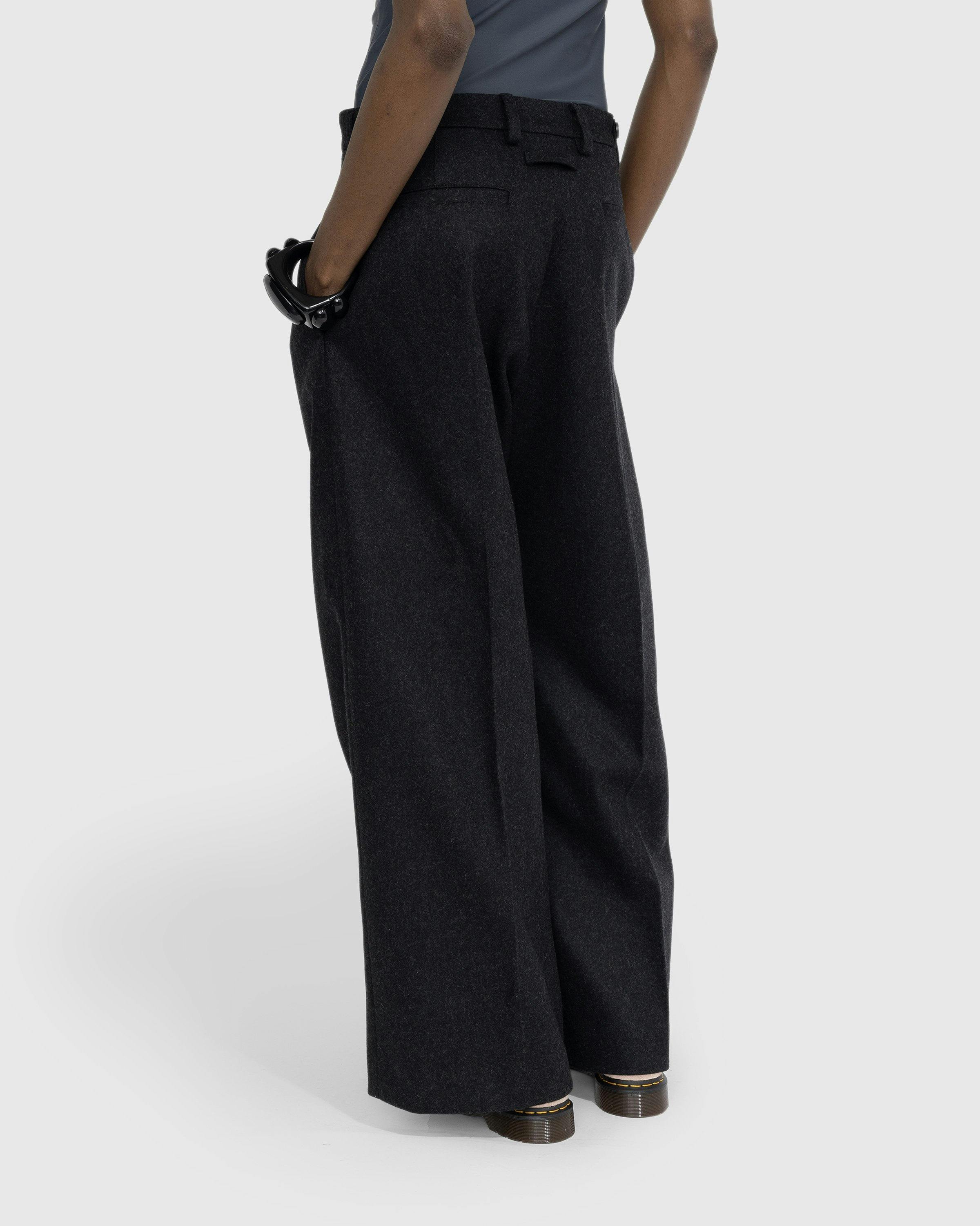 Jean Paul Gaultier Felted Wool Suit Pants Dark Grey Highsnobiety Shop