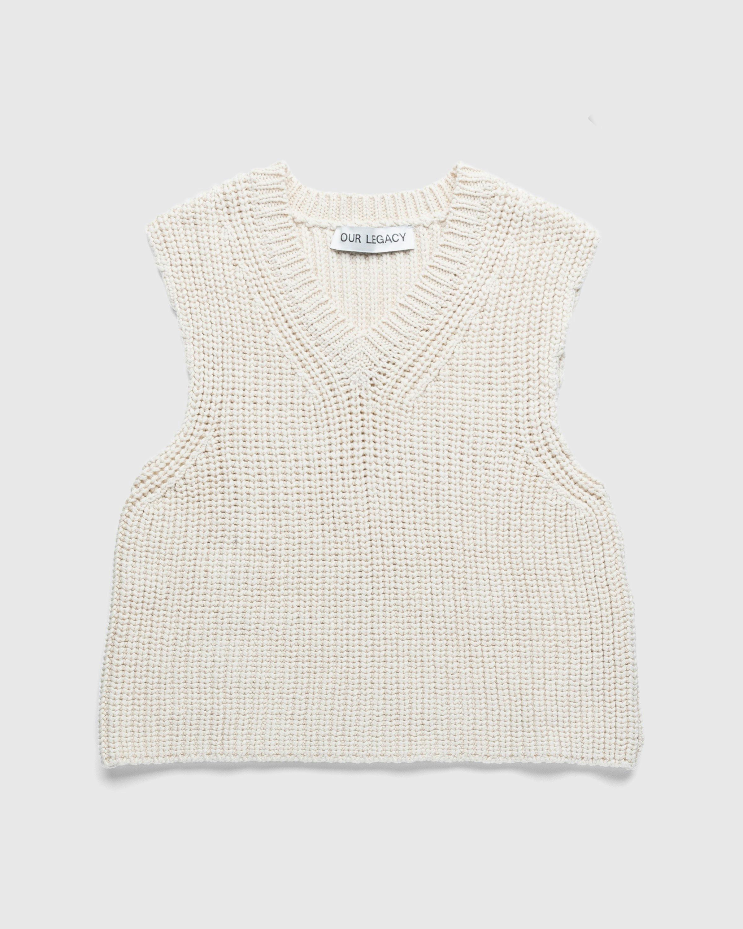 Our Legacy - Intact Vest Raw White Chunky Cotton Rib - Clothing - White - Image 1