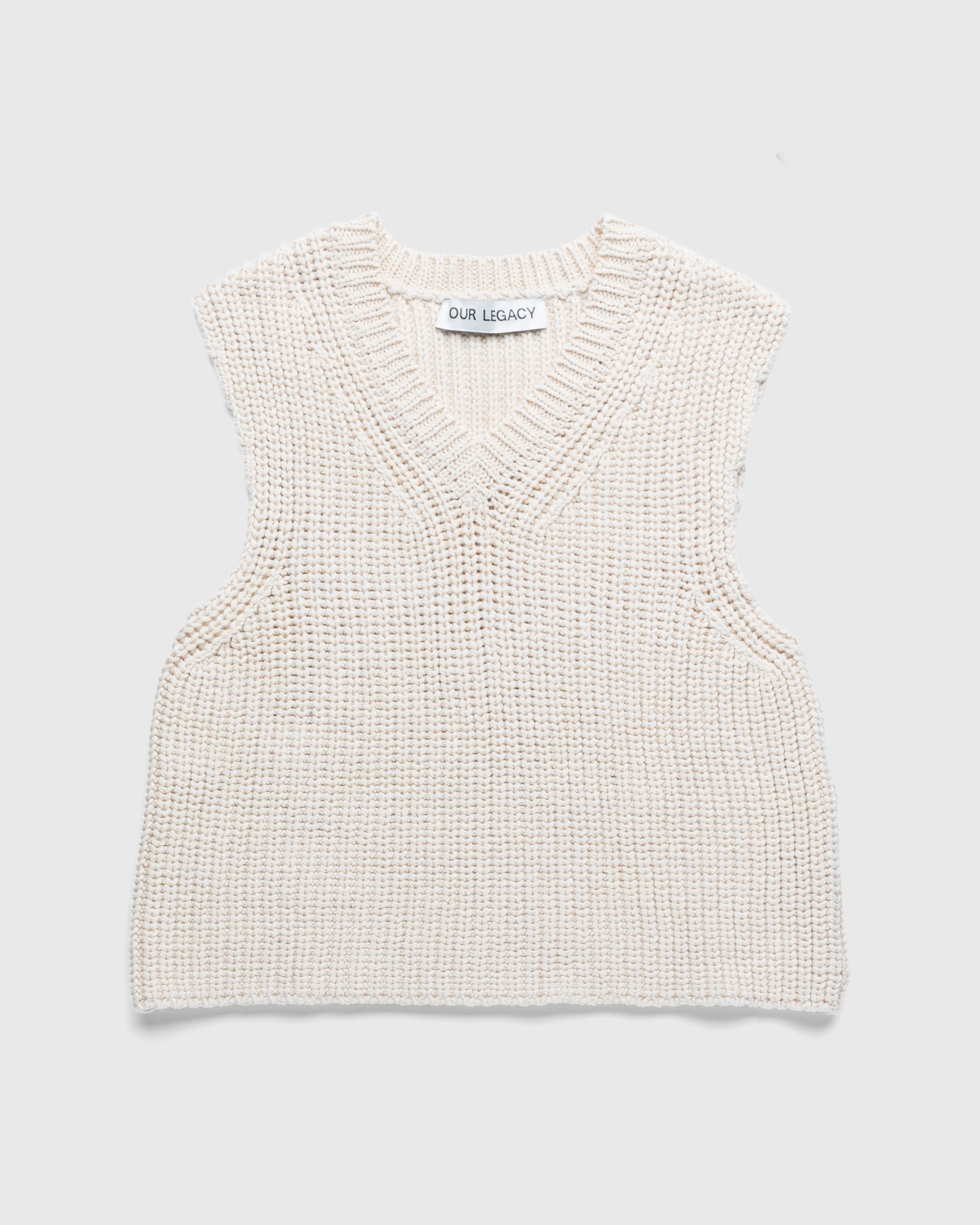 Our Legacy - Intact Vest Raw White Chunky Cotton Rib - Clothing - White - Image 1