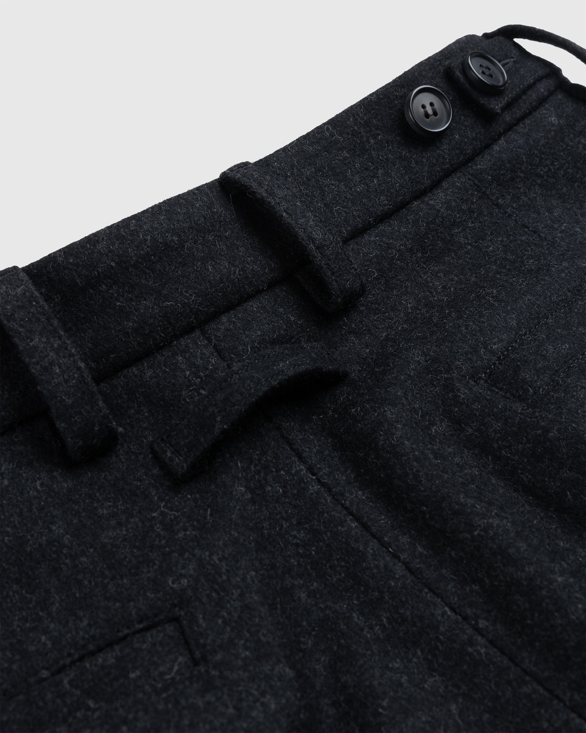 Jean Paul Gaultier - Felted Wool Suit Pants Dark Grey - Clothing - Grey - Image 6