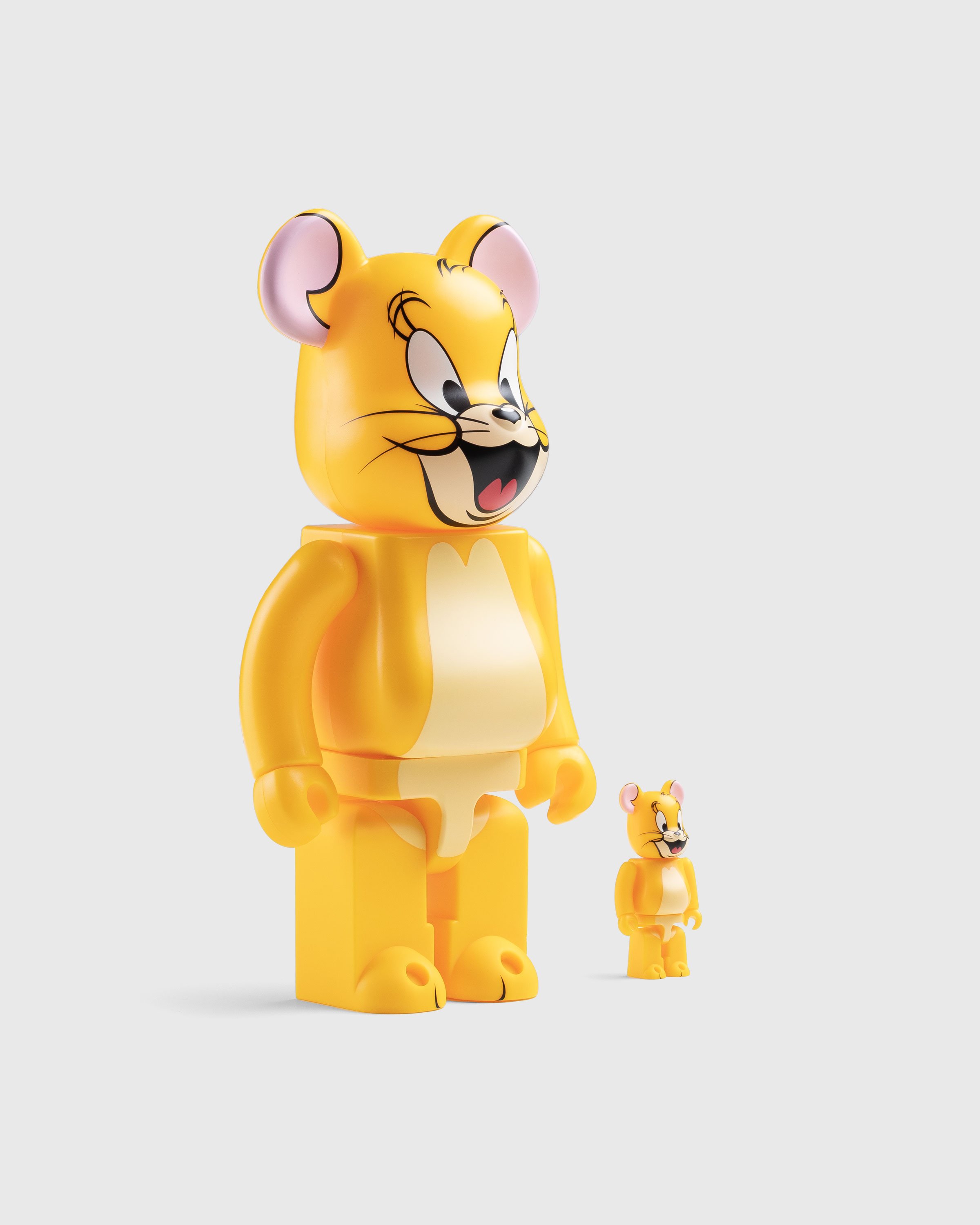 Medicom - BE@RBRICK TOM & JERRY JERRY (Classic Color) 100% & 400% Yellow - Lifestyle - Yellow - Image 3