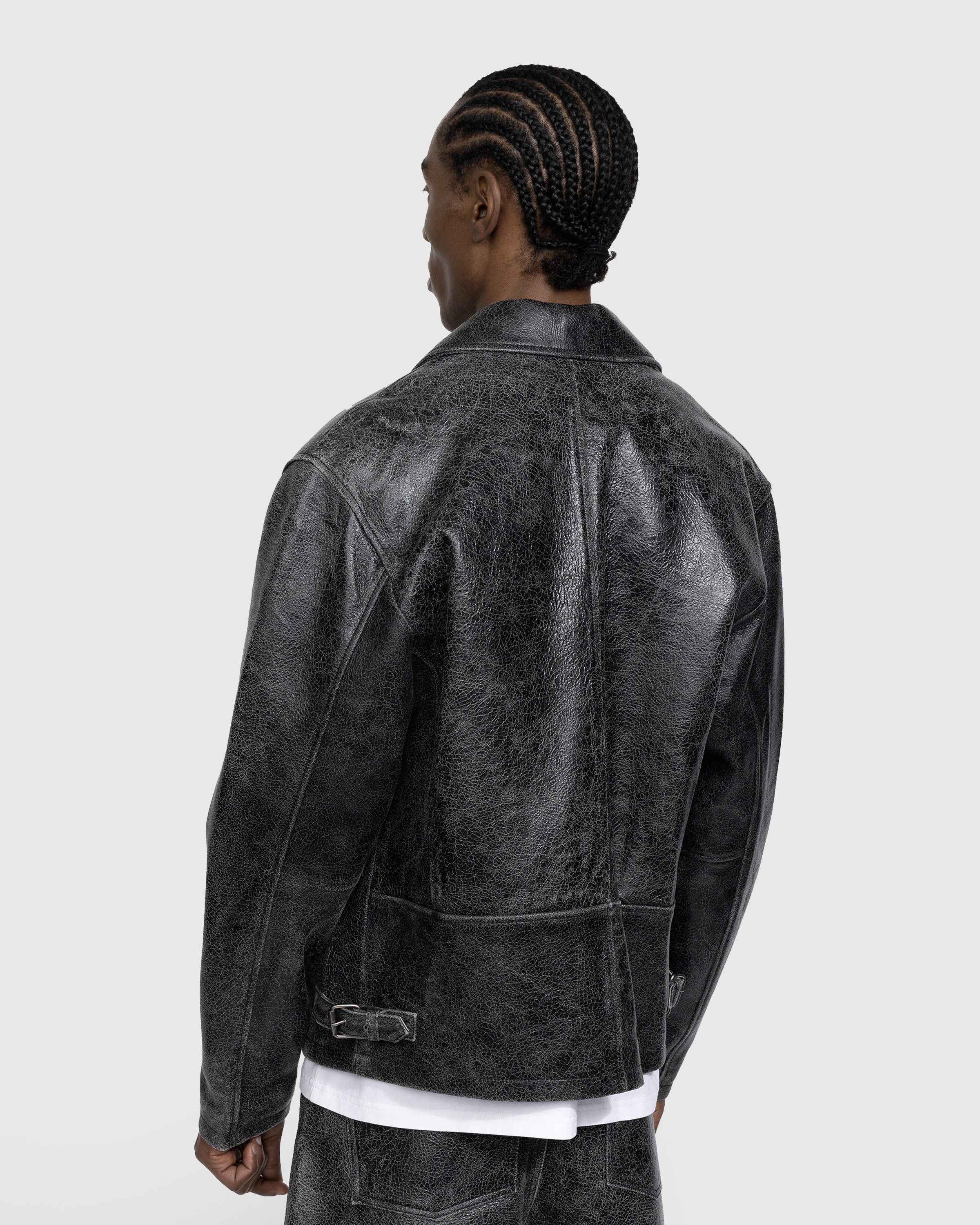 Guess USA - Crackle Leather Jacket Black - Clothing - Black - Image 3