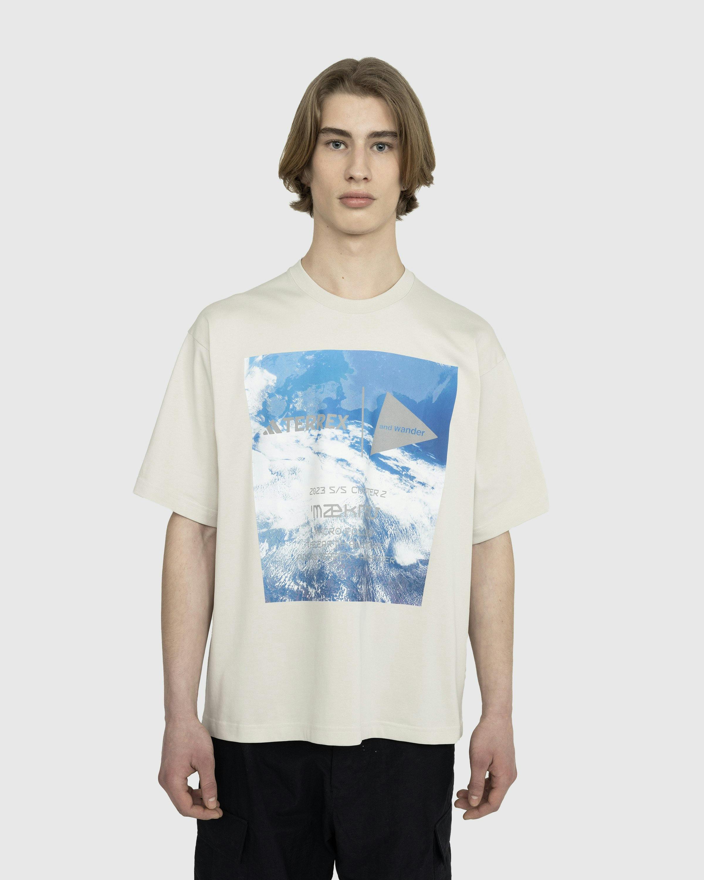 adidas Terrex x And Wander - AWD Graphic T-Shirt Alumina - Clothing - Grey - Image 2