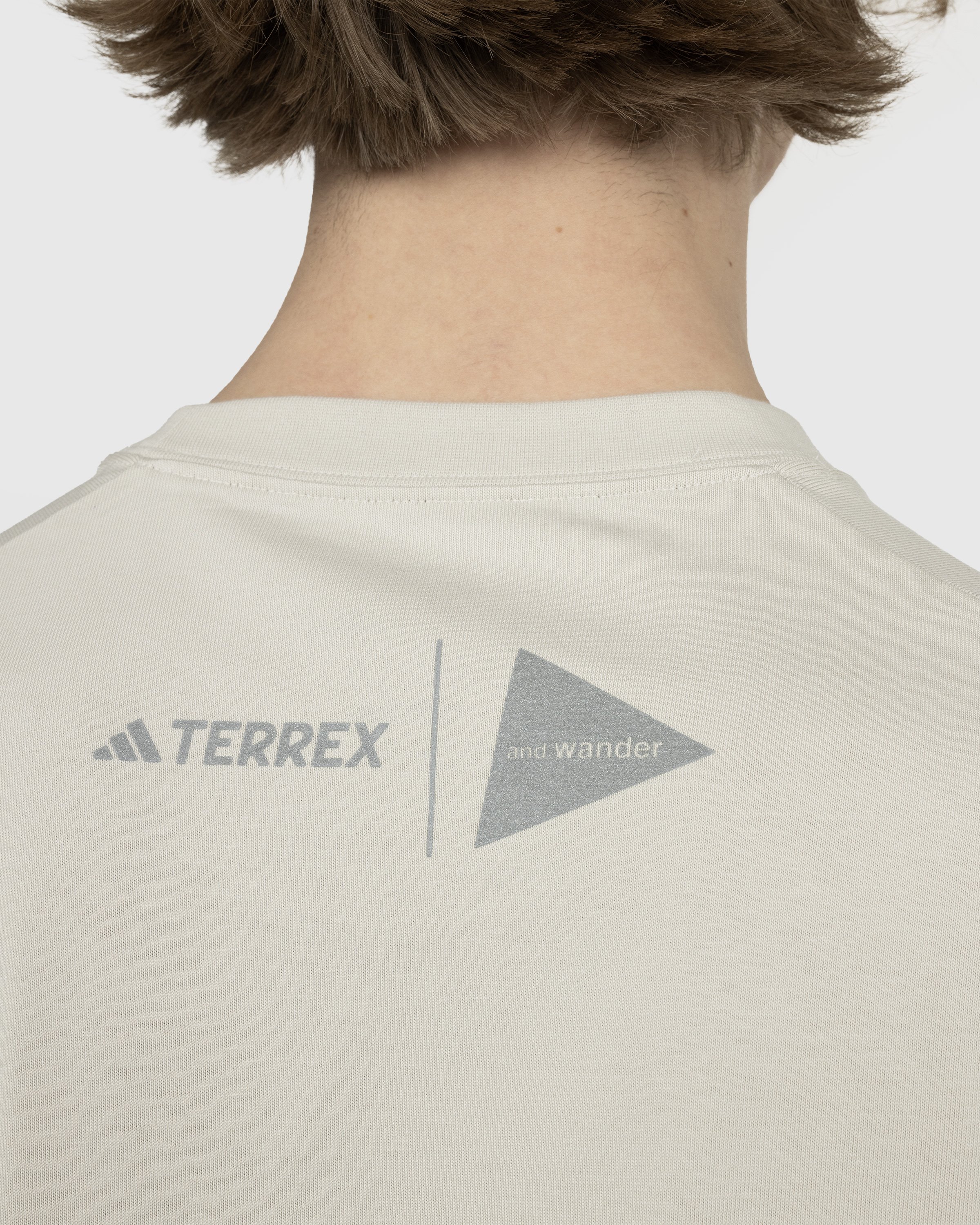 adidas Terrex x And Wander - AWD Graphic T-Shirt Alumina - Clothing - Grey - Image 5