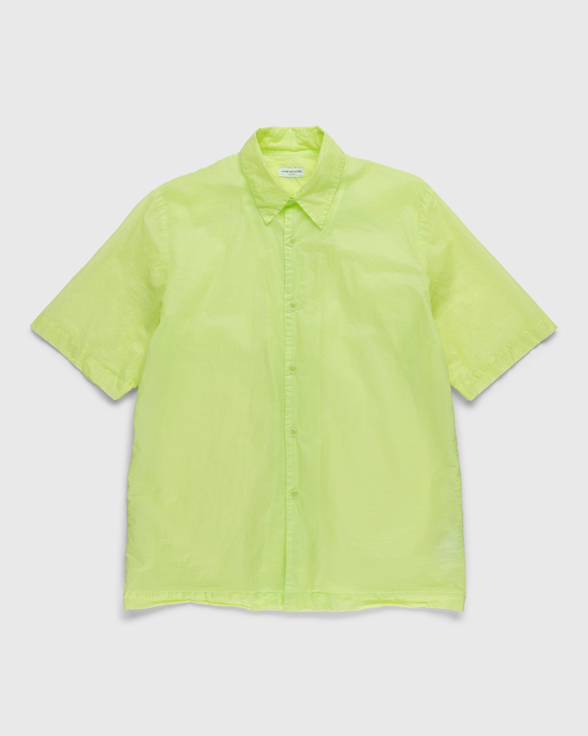 Dries van Noten - Clasen Shirt Lime - Clothing - Green - Image 1