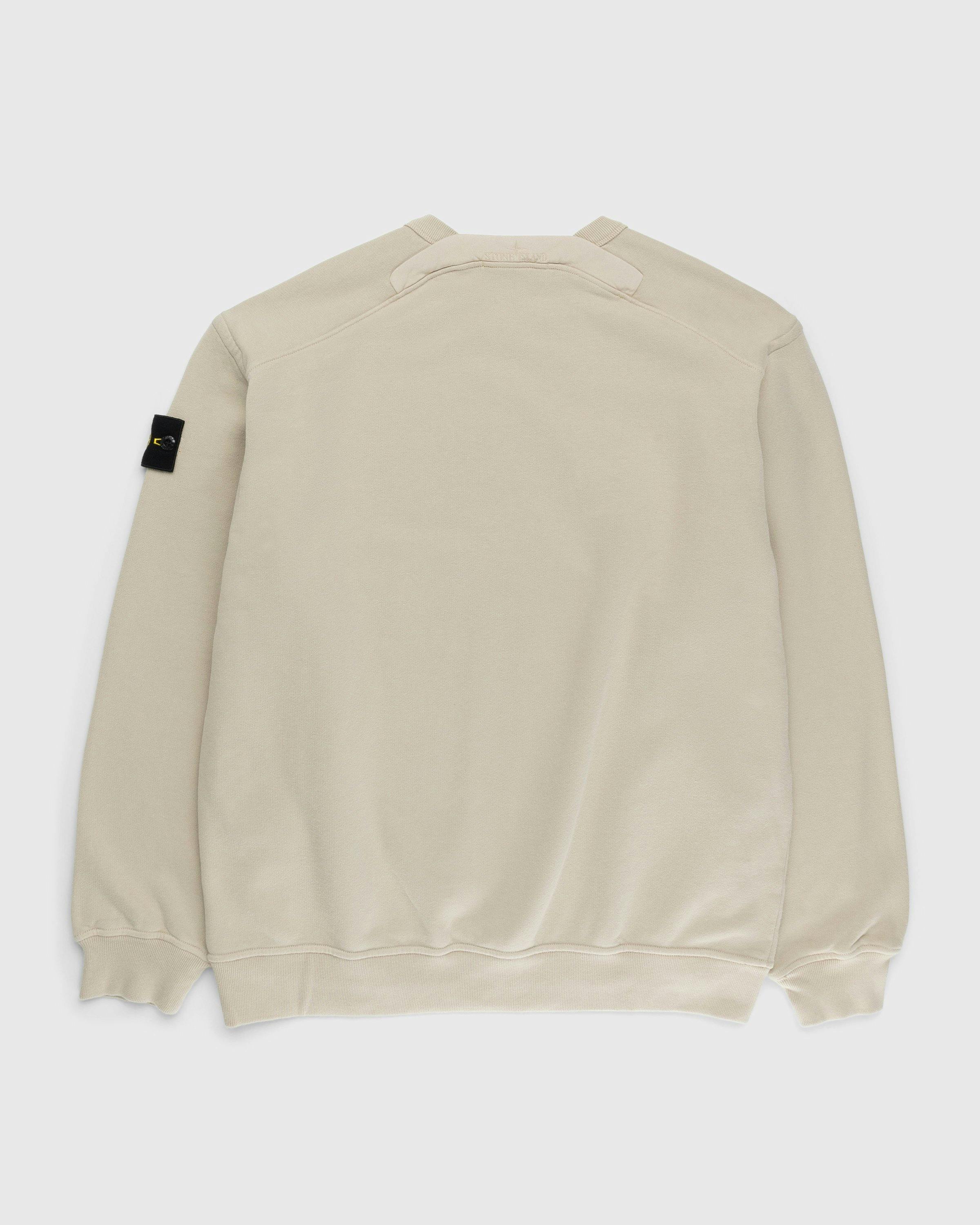 Stone Island - Garment-Dyed Fleece Crewneck Sweatshirt Beige - Clothing - Beige - Image 2