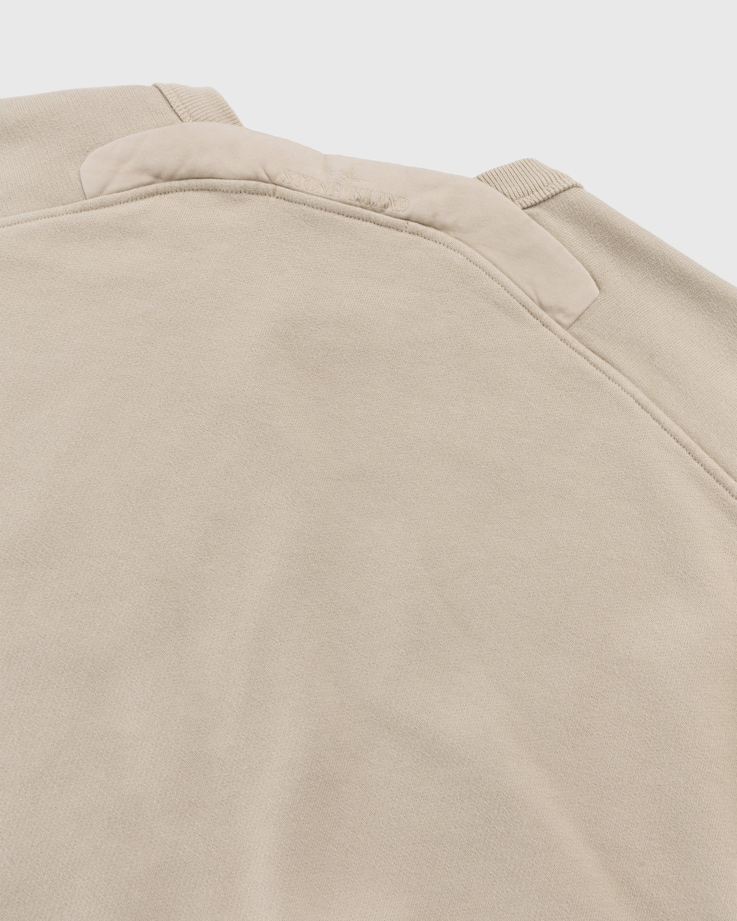 Stone Island - Garment-Dyed Fleece Crewneck Sweatshirt Beige - Clothing - Beige - Image 4