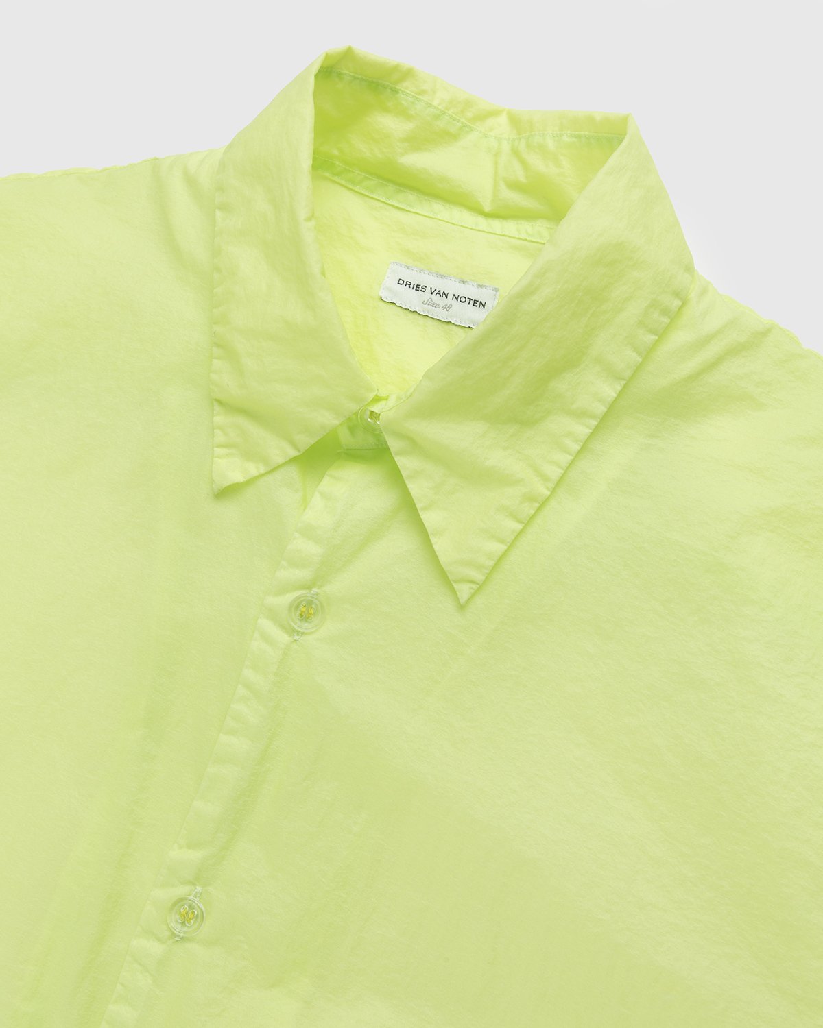 Dries van Noten - Clasen Shirt Lime - Clothing - Green - Image 4