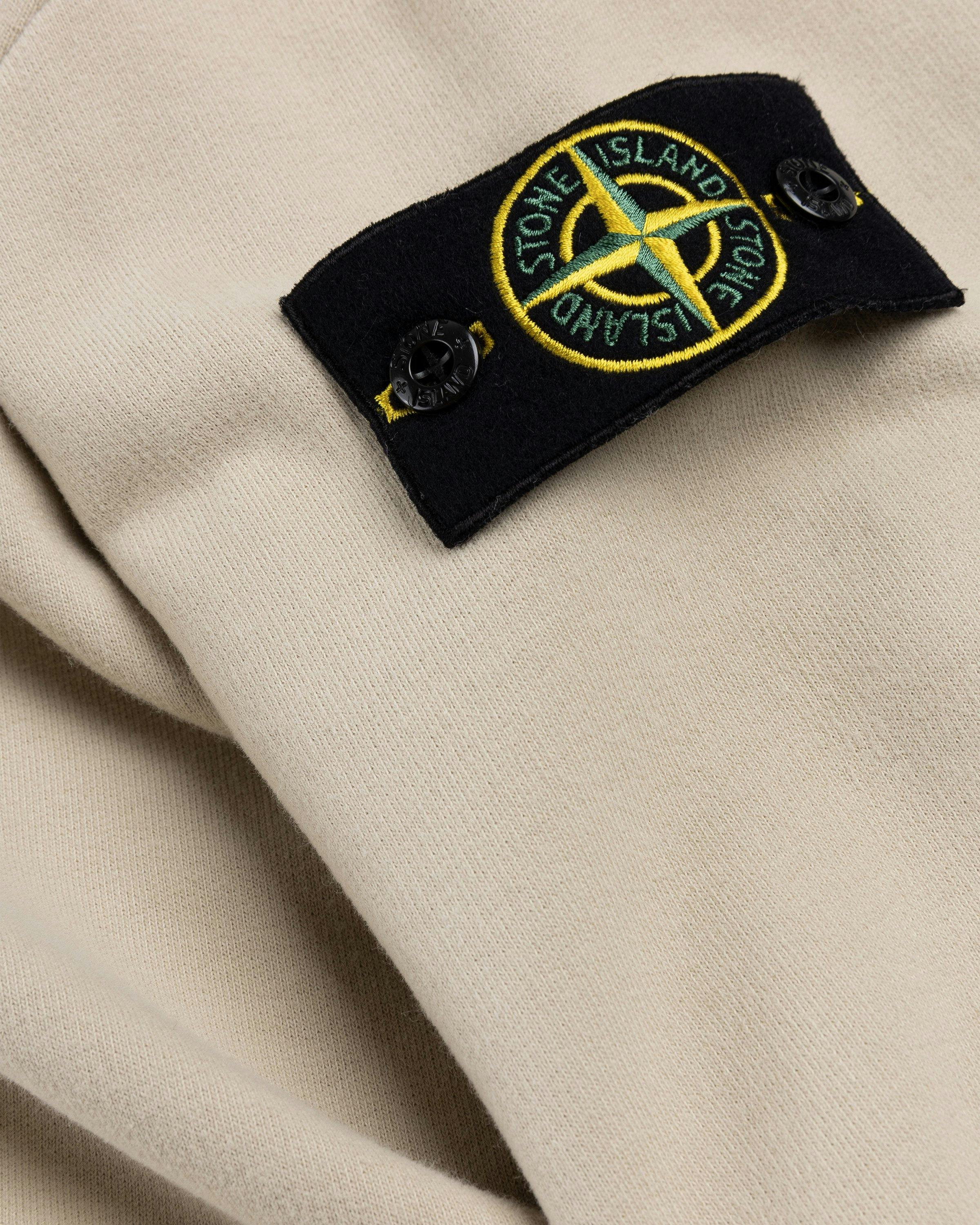 Stone Island - Garment-Dyed Fleece Crewneck Sweatshirt Beige - Clothing - Beige - Image 5